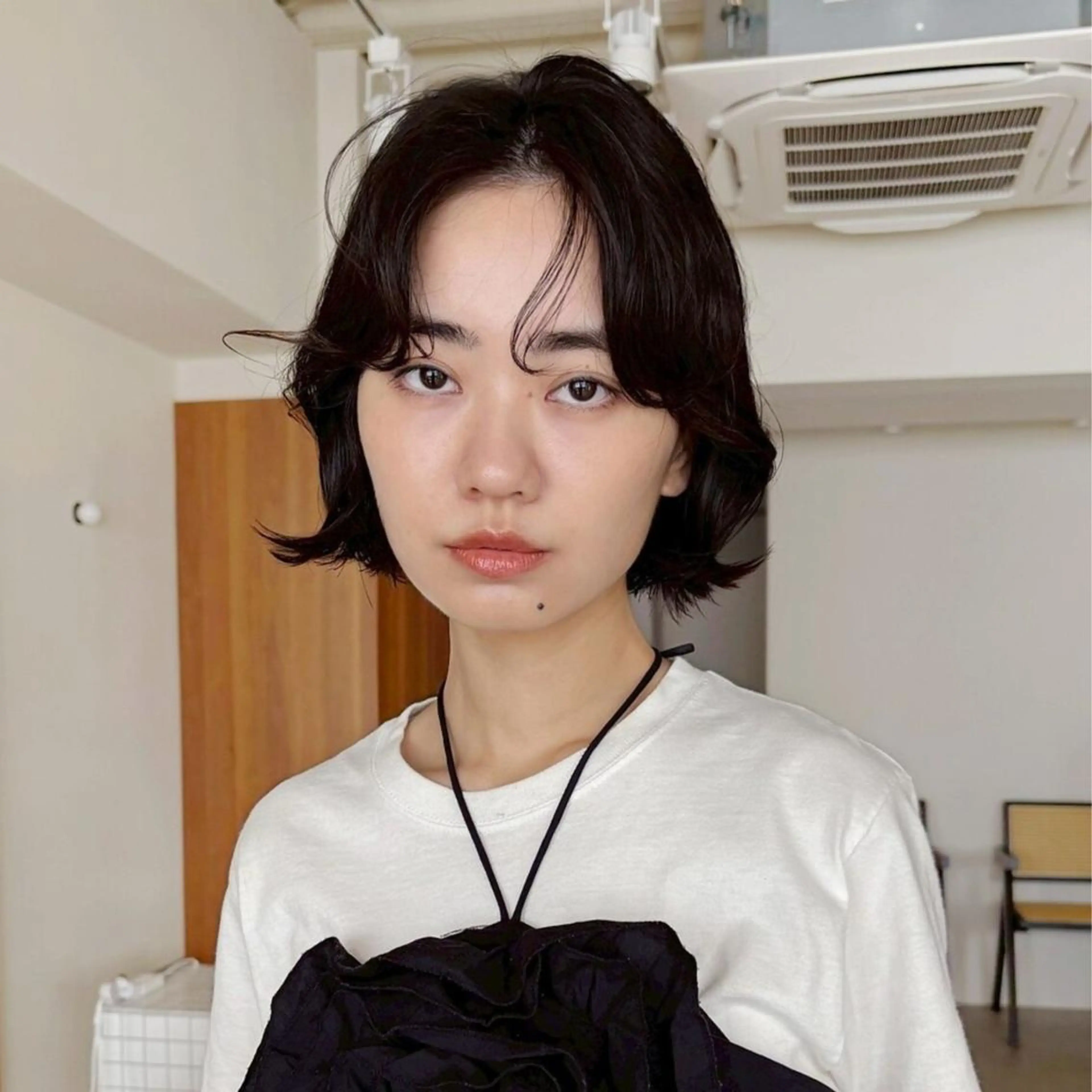 ショート パーマ 切りっぱなしボブ ショートボブ ボブレイヤー ボブ レイヤーカット カット パーマ トリートメント ボブ・レイヤー特化型 お悩み解決サロン☀️のヘアスタイル