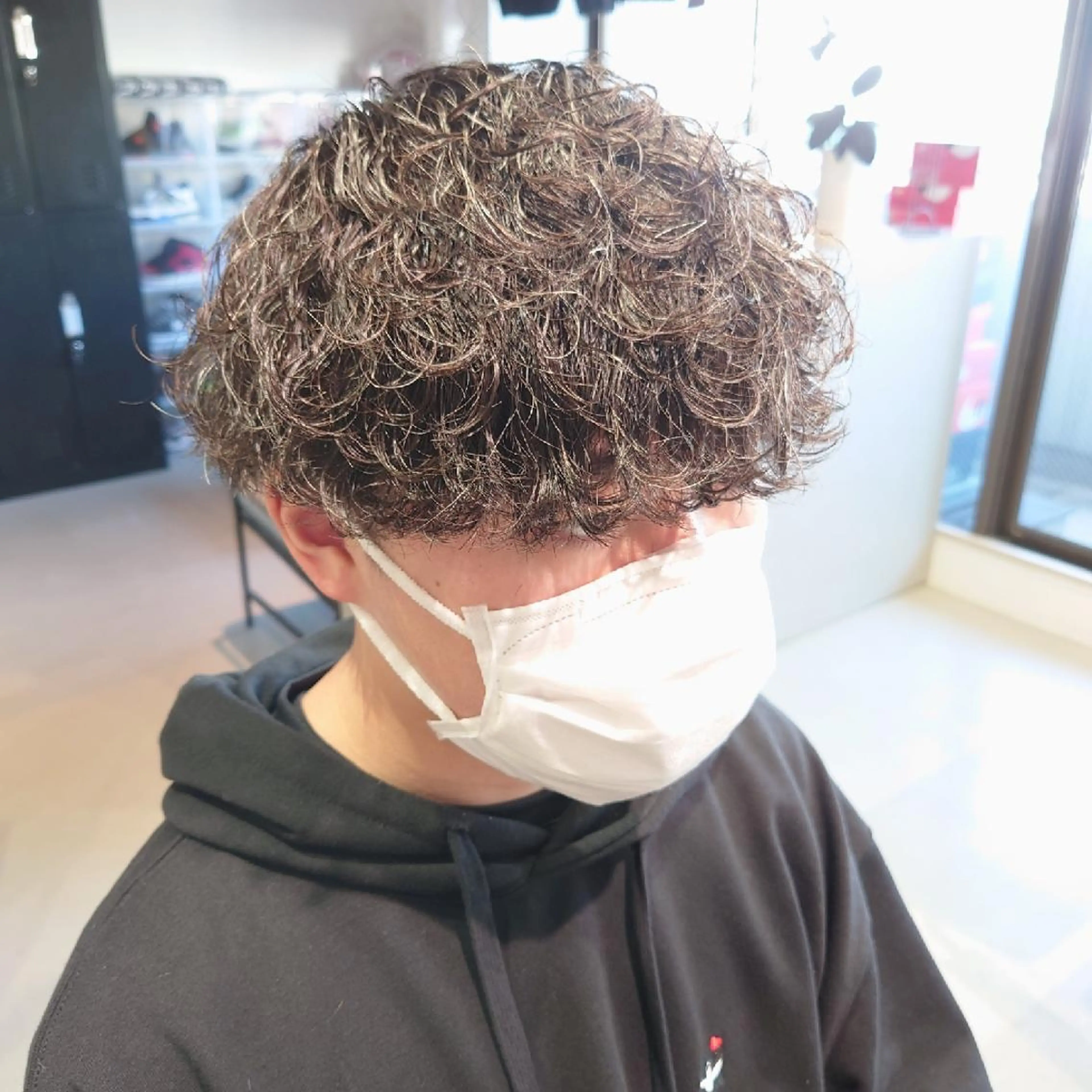 ショート メンズ パーマ iss所属・メンズ/パーマ特化 /波巻き/林洋平のヘアスタイル