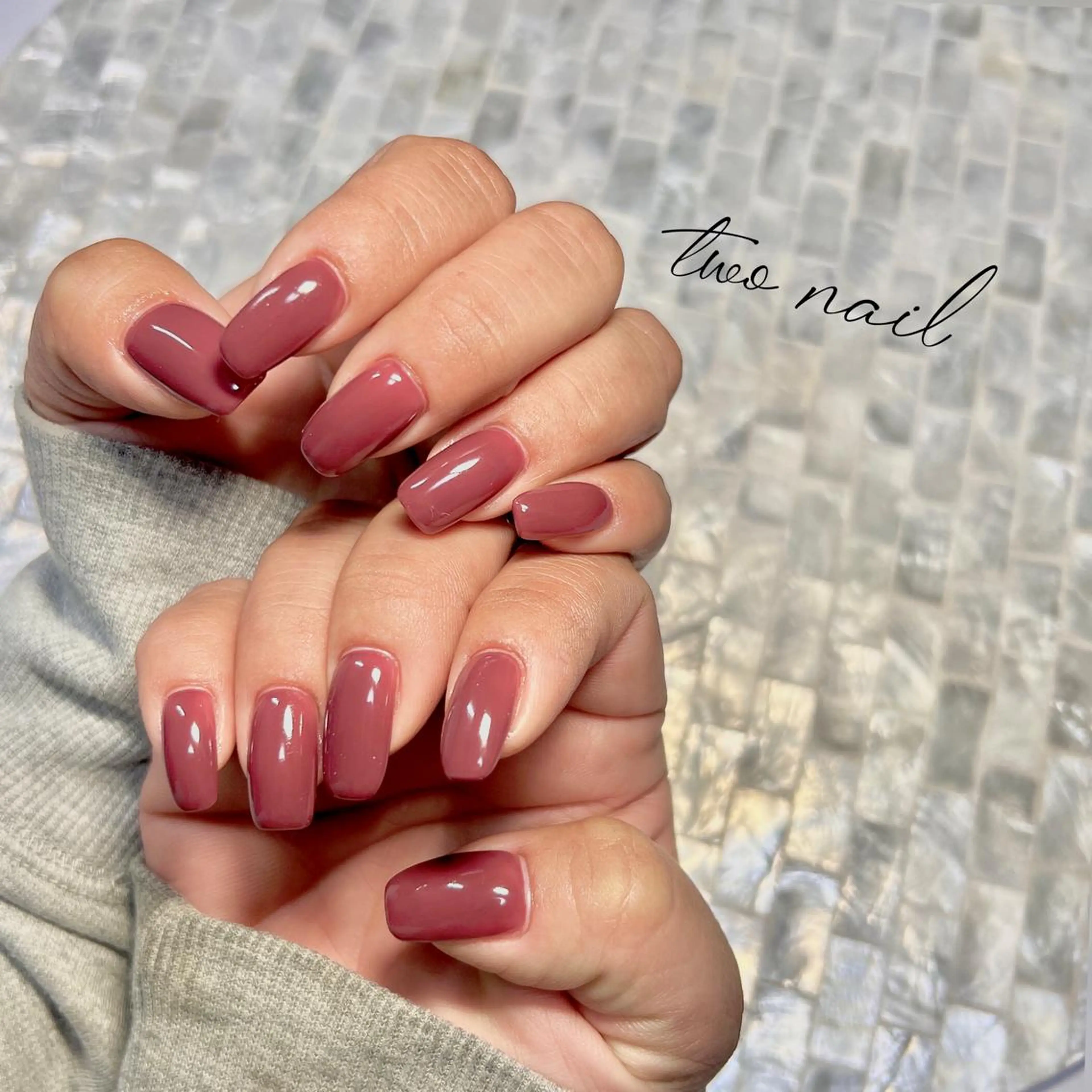 ネイル アートネイル ブラウン フットネイル ハート ニュアンスネイル ハンドネイル two nailのネイルデザイン