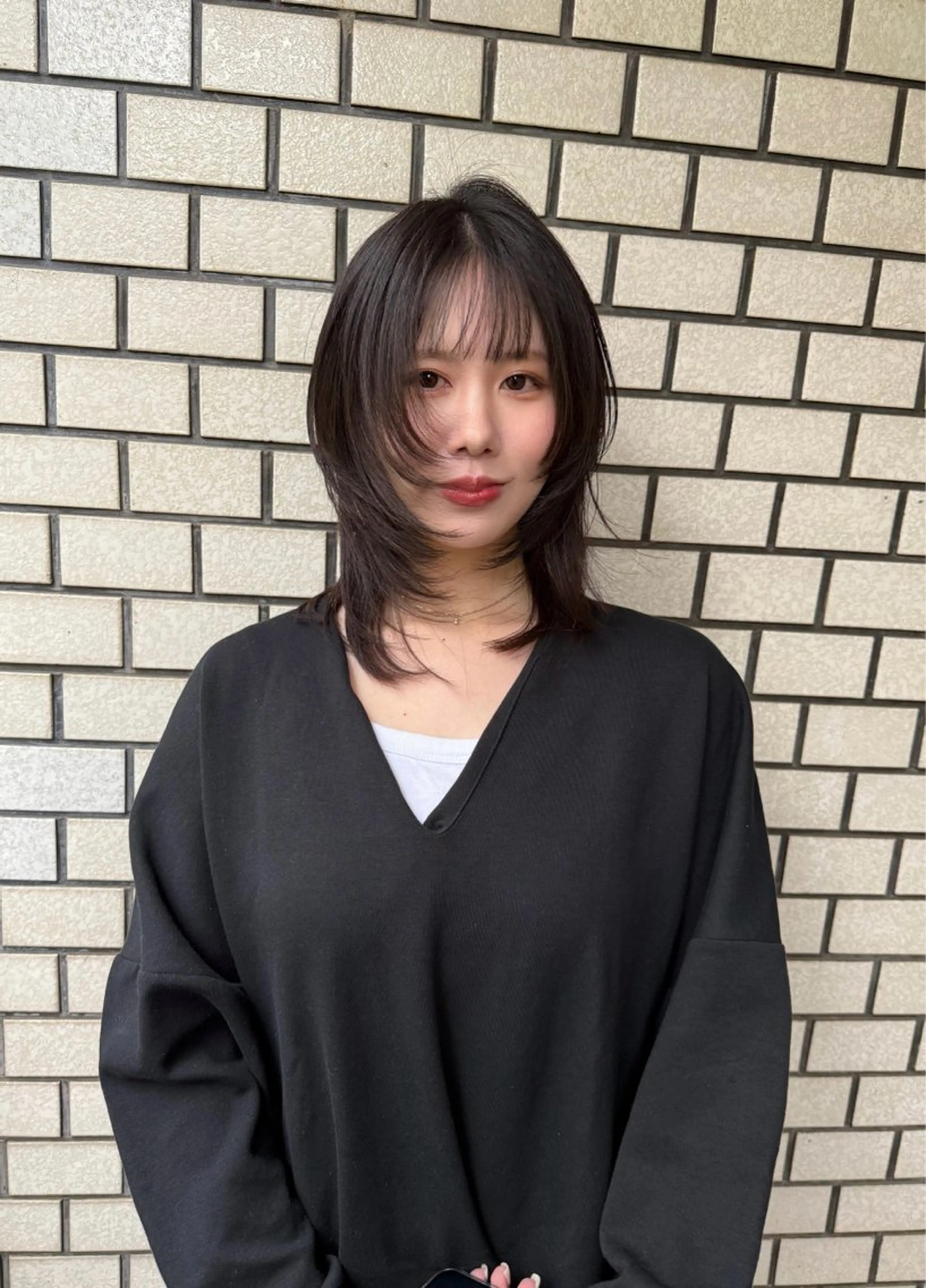 ミディアム カット ヘアカラー トリートメント まろやか透明感カラー ♡MANAのヘアスタイル