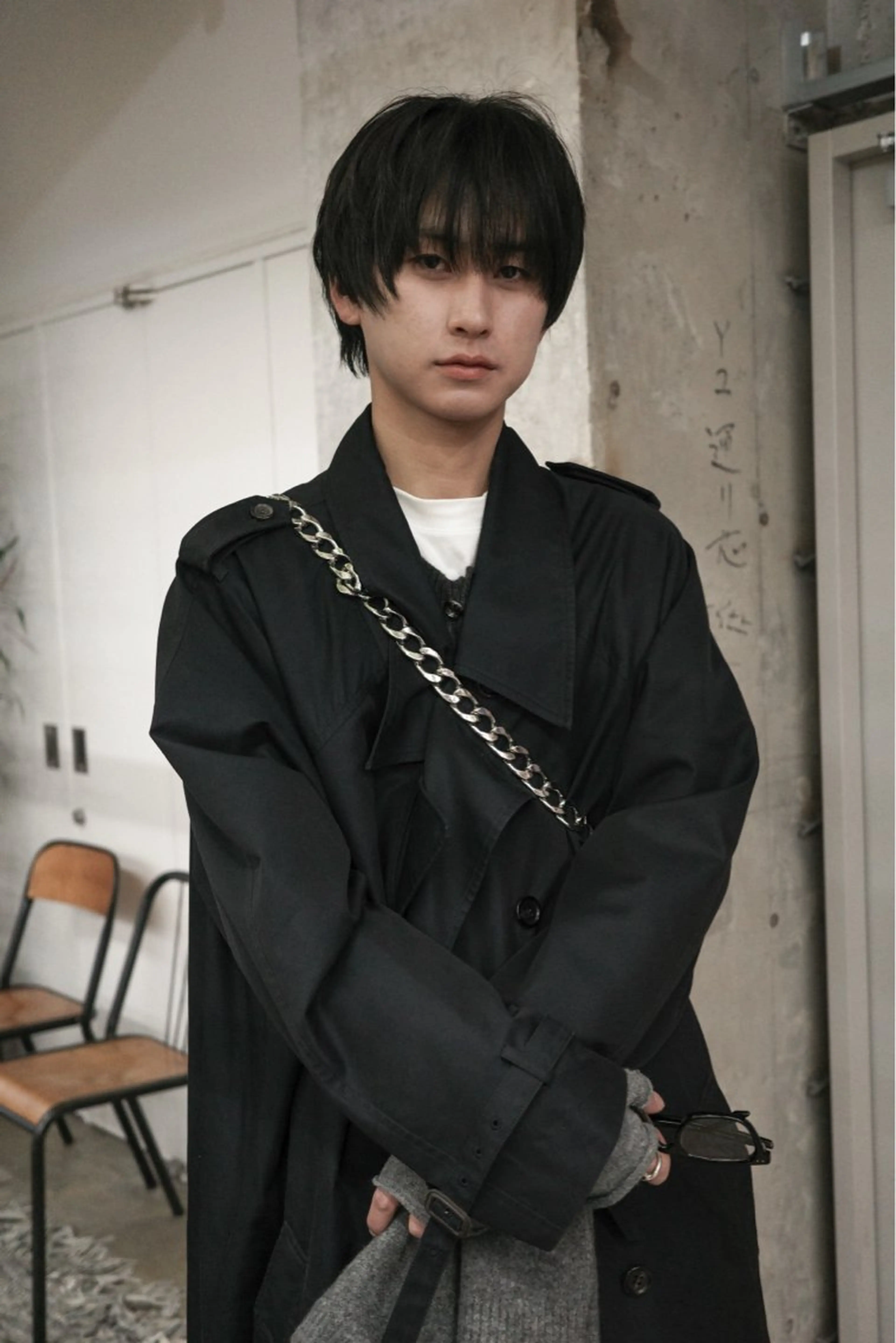 ショート メンズ カット フェザーパーマ/ 山口大輝のヘアスタイル