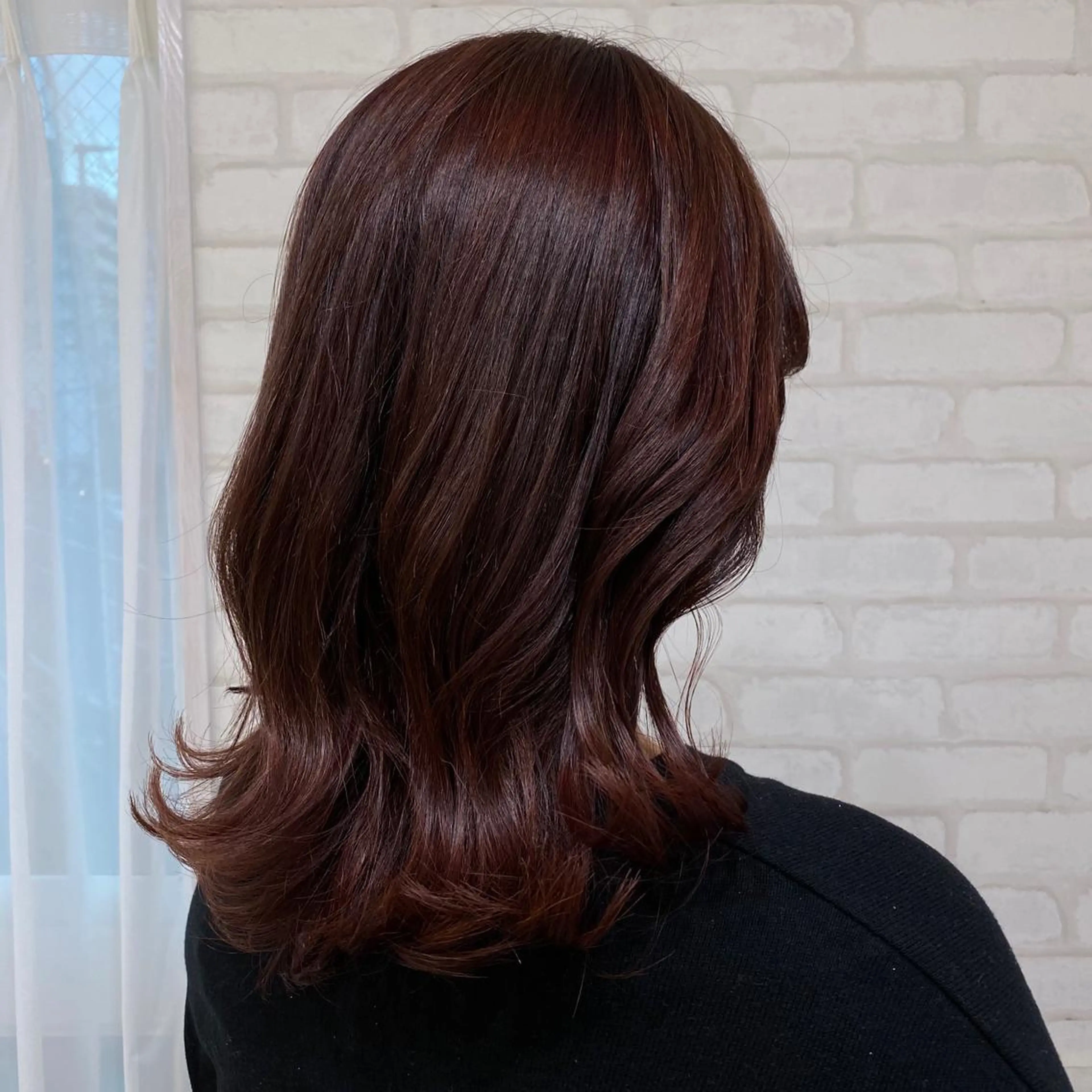 ミディアム カラー abilita AZUSAのヘアスタイル