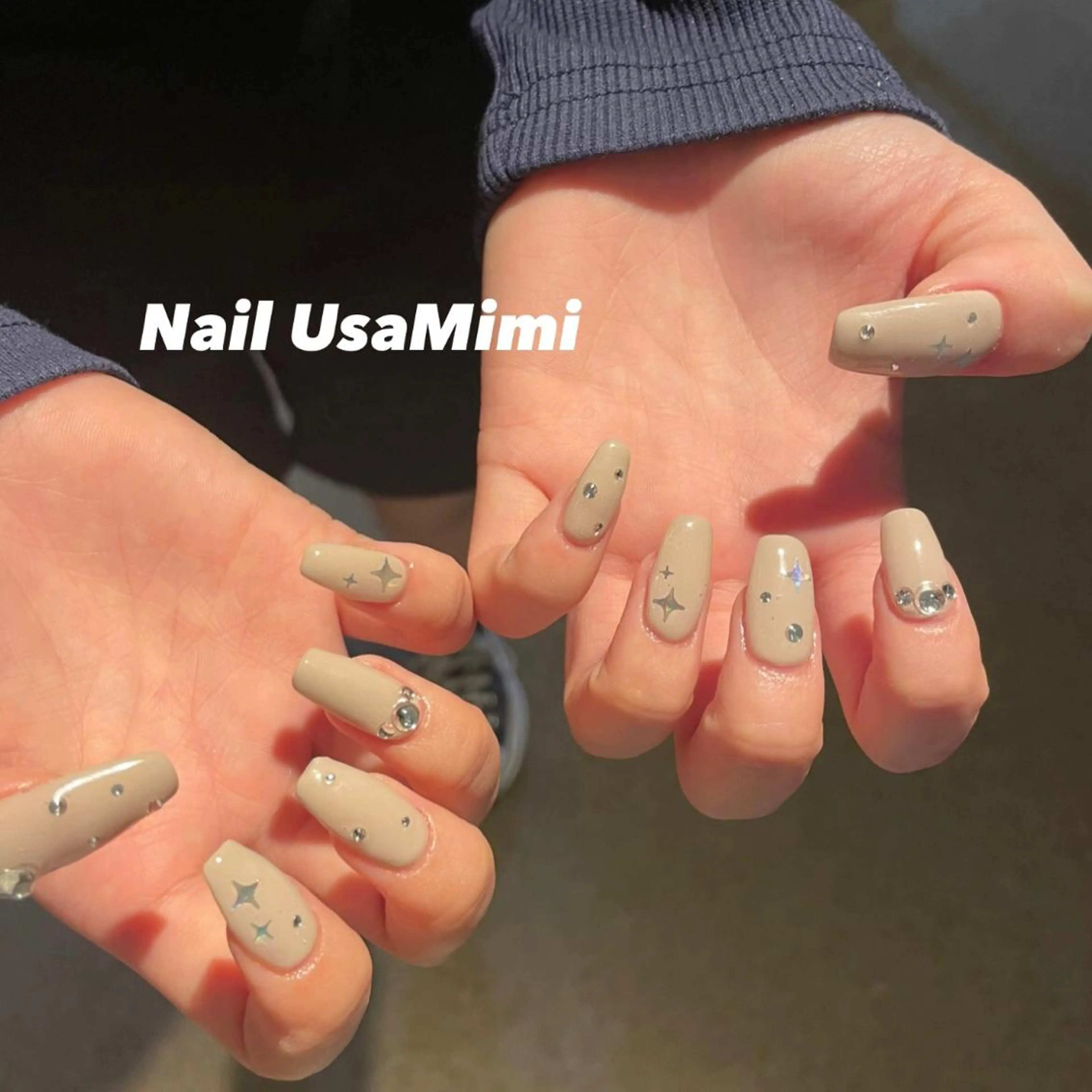 ネイル キラキラネイル 本町ネイルNail UsaMimiのネイルデザイン