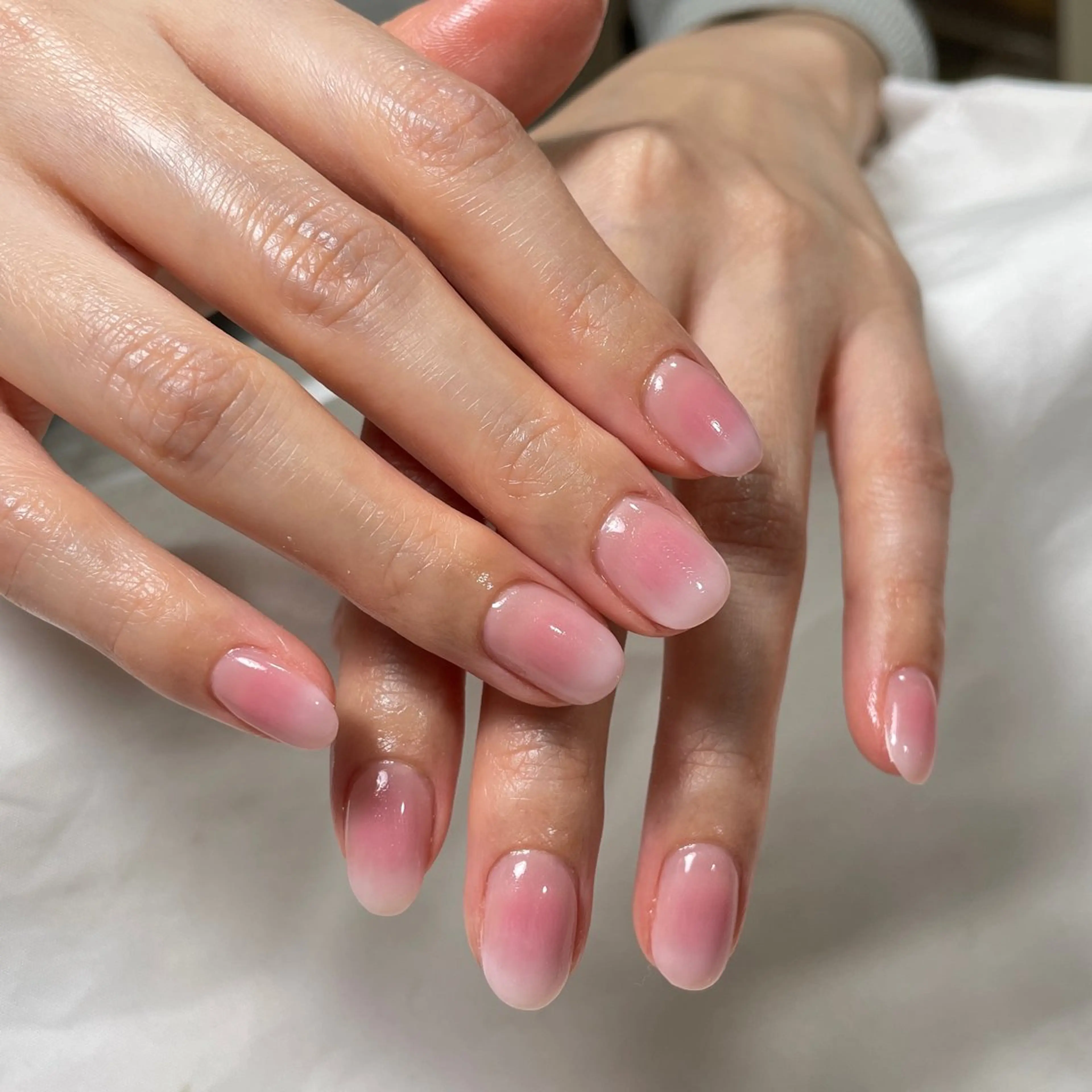 ネイル アートネイル フレンチネイル ジェルネイル グラデーション 韓国ネイル ハンドネイル 久保田 マリコのネイルデザイン