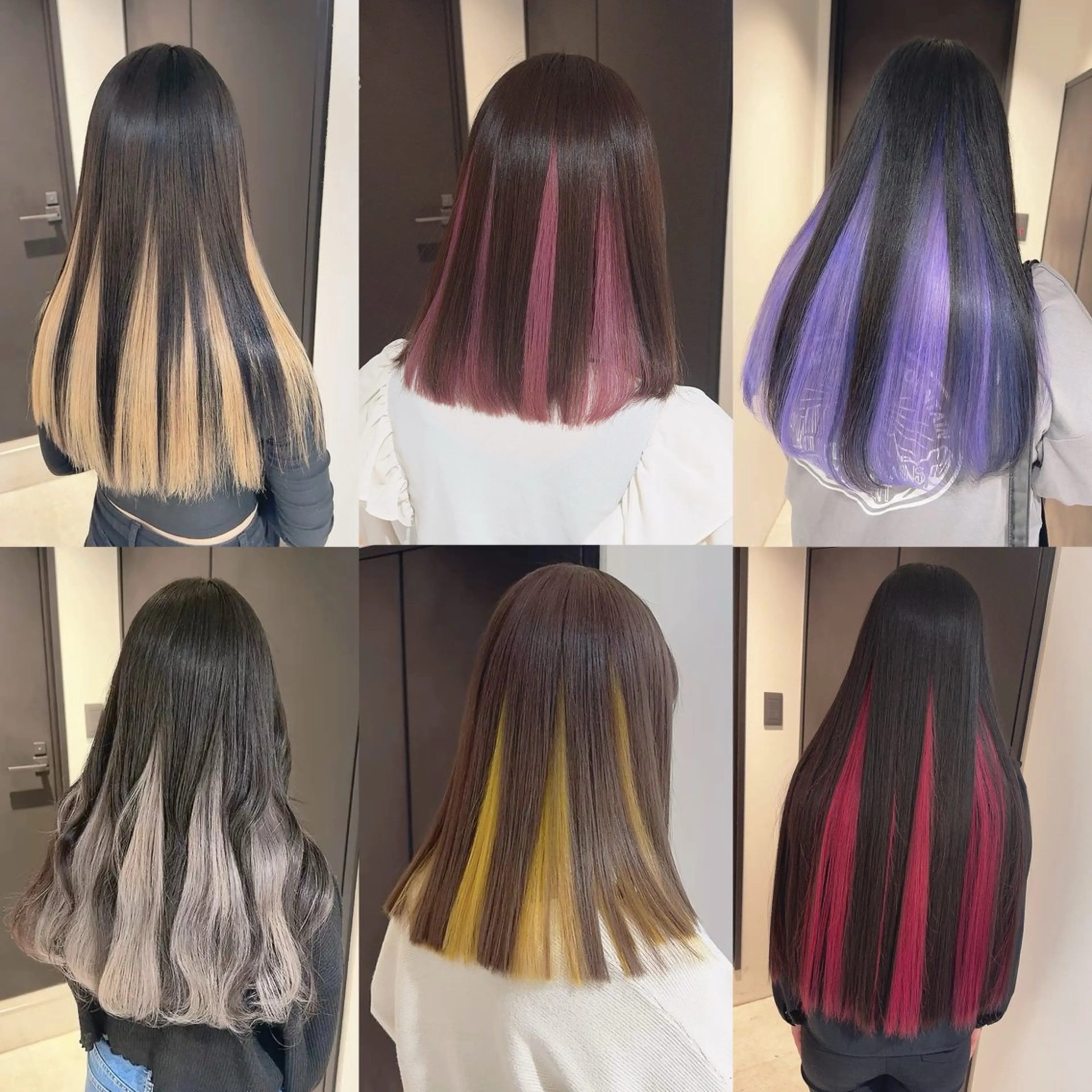 カラー ヘアカラー トリートメント 渋谷:インナーカラー ／🍒エリカ🍒のヘアスタイル