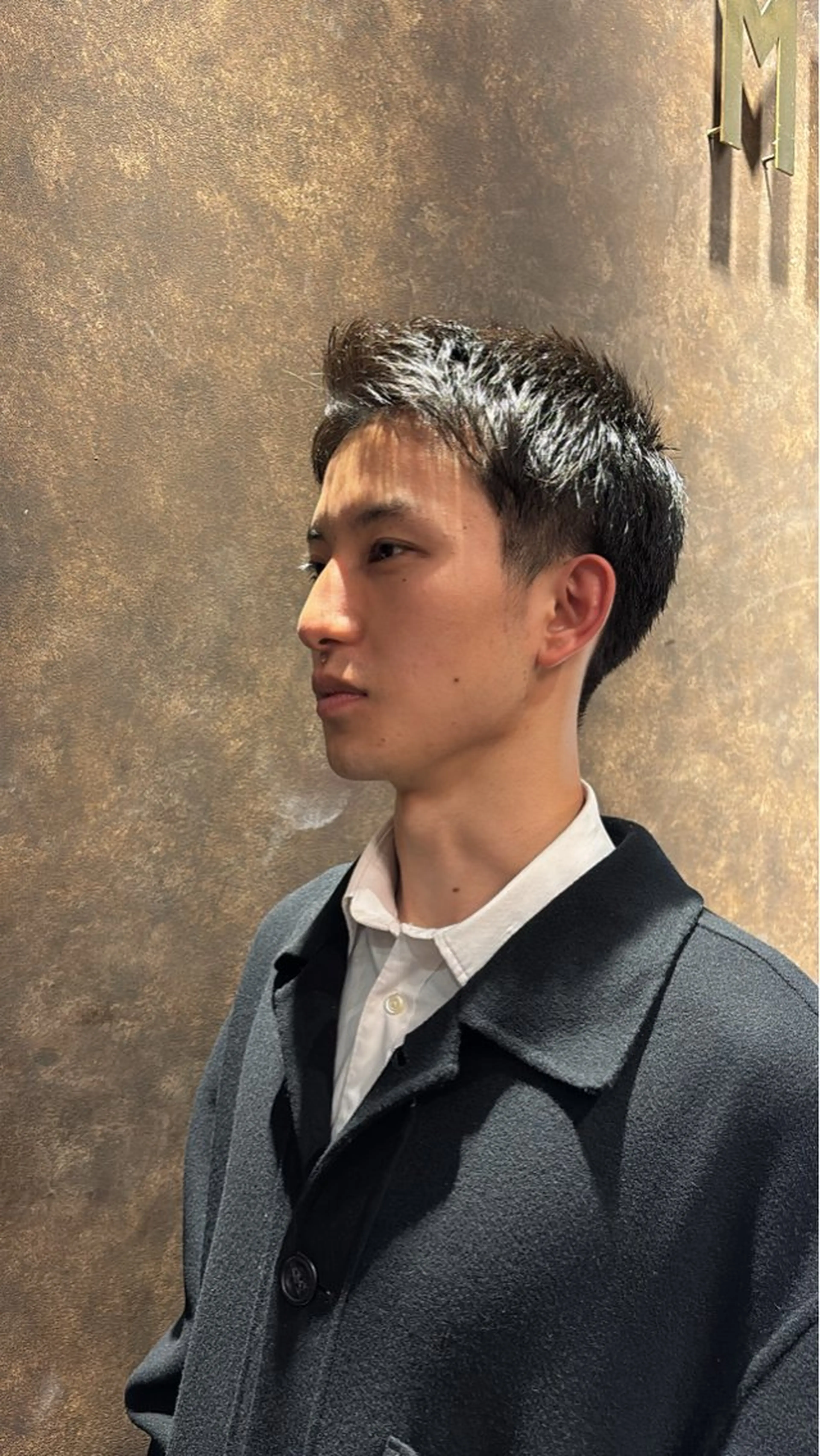 メンズ メンズ就活ヘア メンズショート スパイキーショート カット MINX銀座所属・MINX 井上 ヨウ 艶髪カラー/レイヤーのヘアスタイル