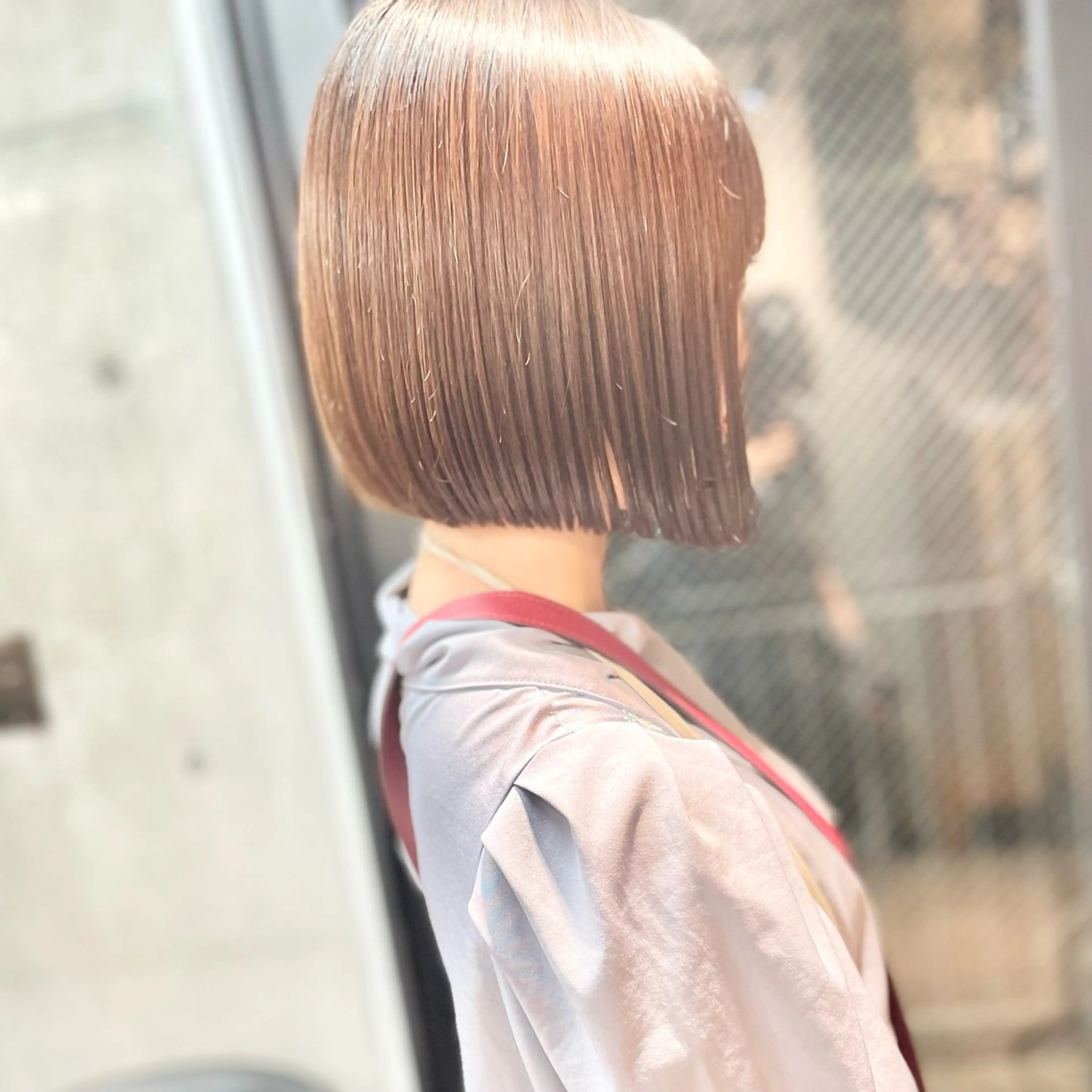 ショート パーマ 切りっぱなしボブ ショートボブ 丸みショート ボブ タンバルモリ カット 縮毛矯正 トリートメント ショートボブ縮毛矯正 髪質改善のプロ山道潤のヘアスタイル