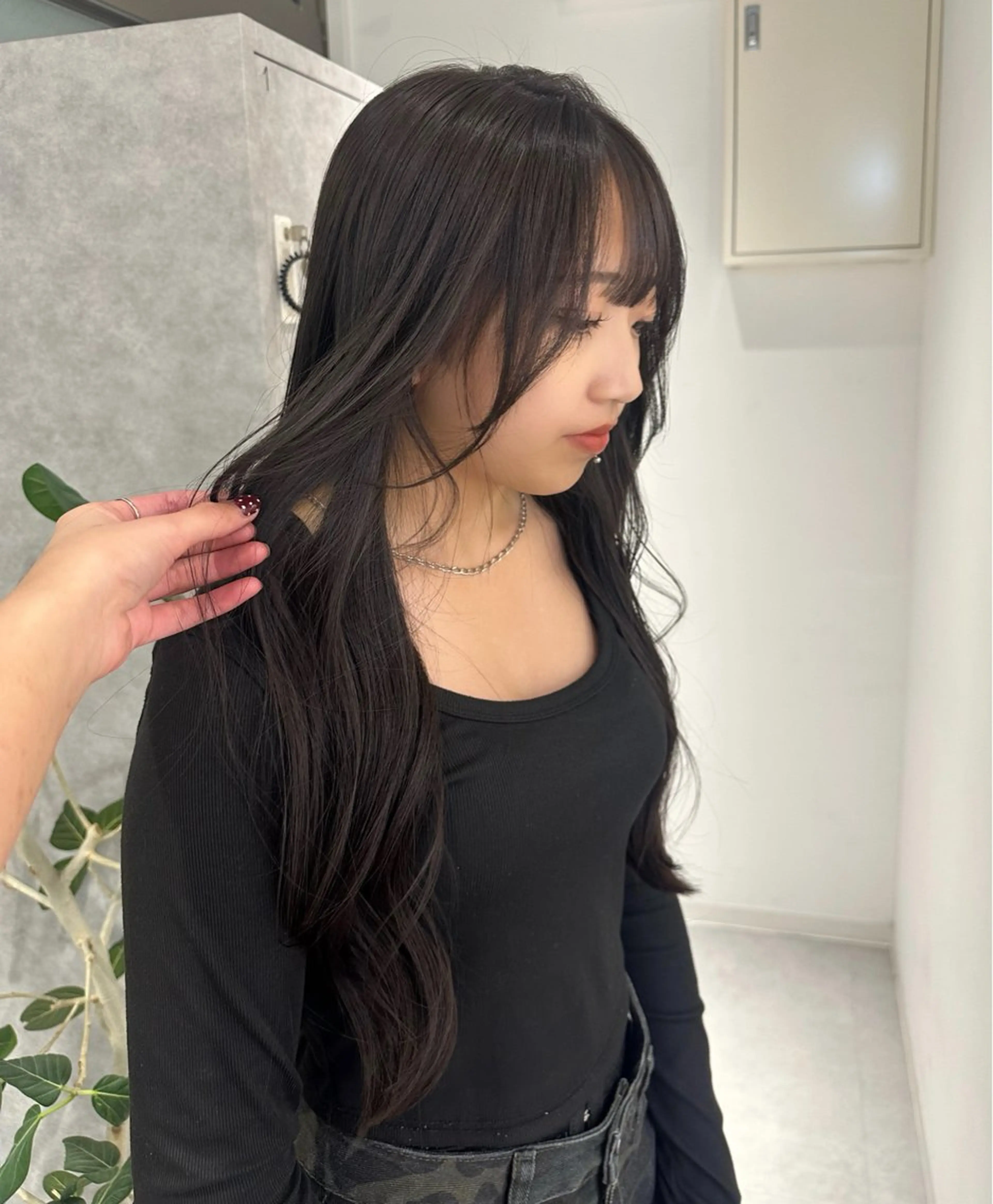 ロング カット ヘアカラー トリートメント 韓国ヘア/レイヤー/ sara 🎀のヘアスタイル