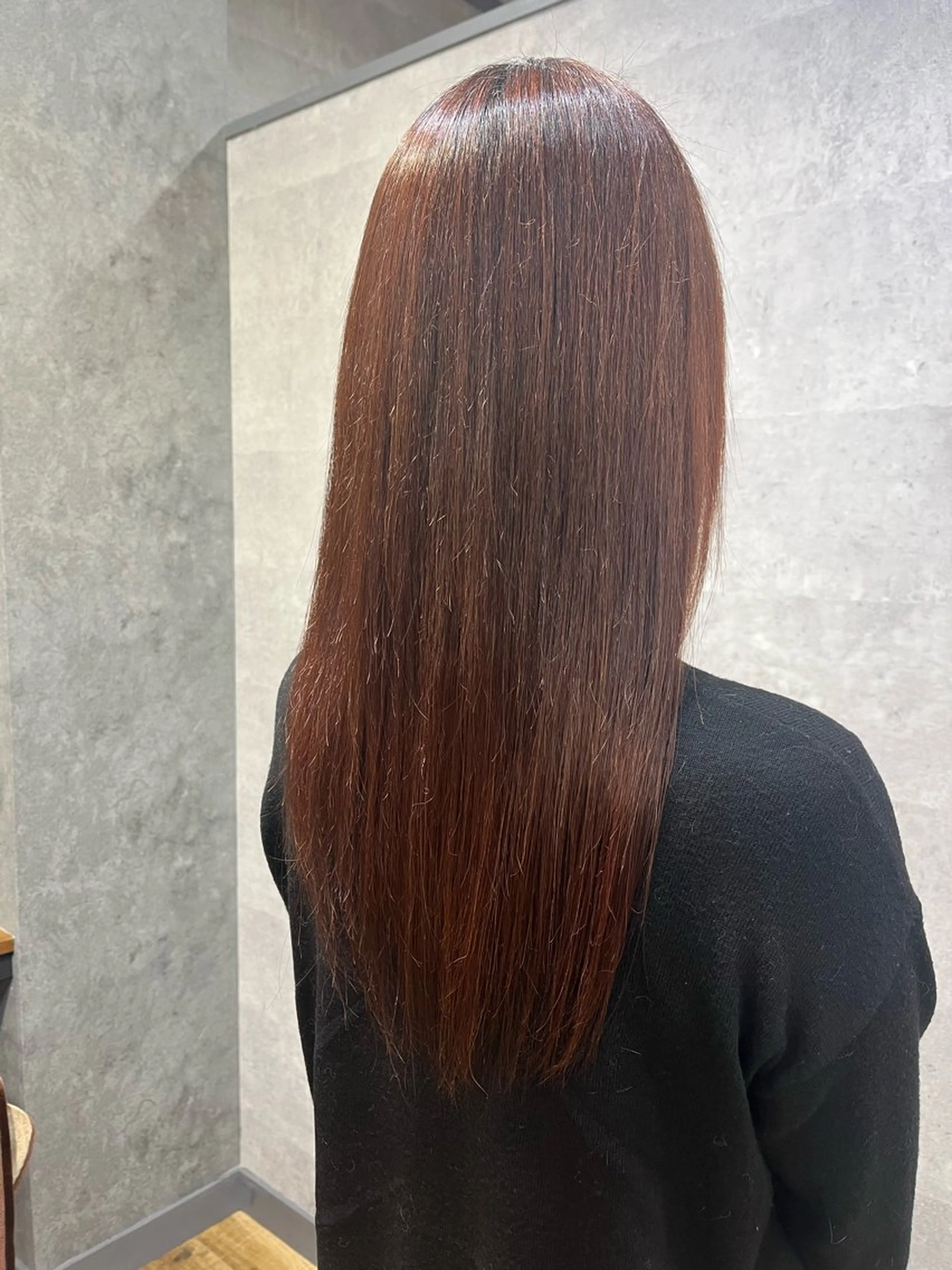 ロング カラー ヘアカラー トリートメント 中園 紫音のヘアスタイル