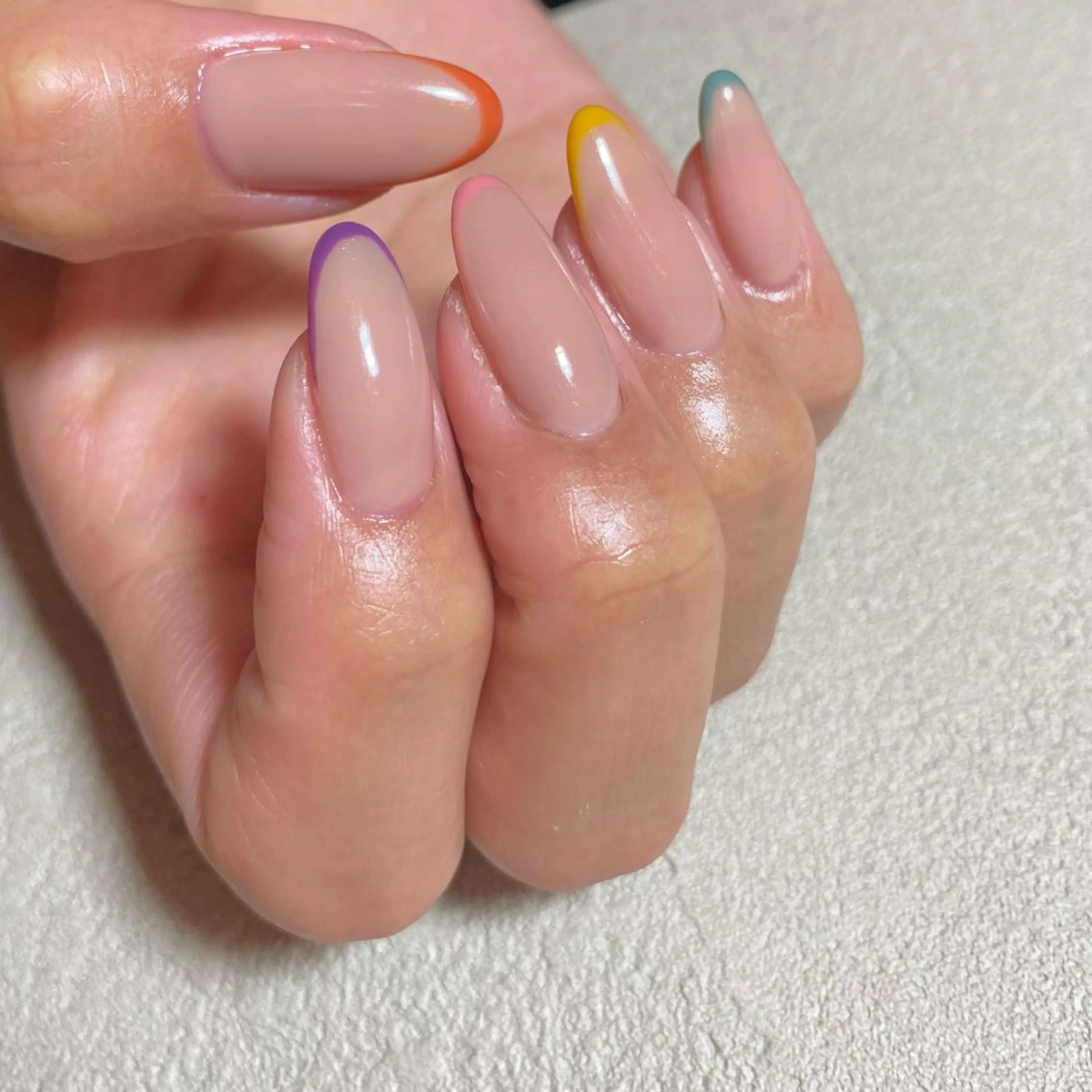 ネイル アートネイル ニュアンスネイル 春ネイル 夏ネイル ハンドネイル 山田 貴子のネイルデザイン