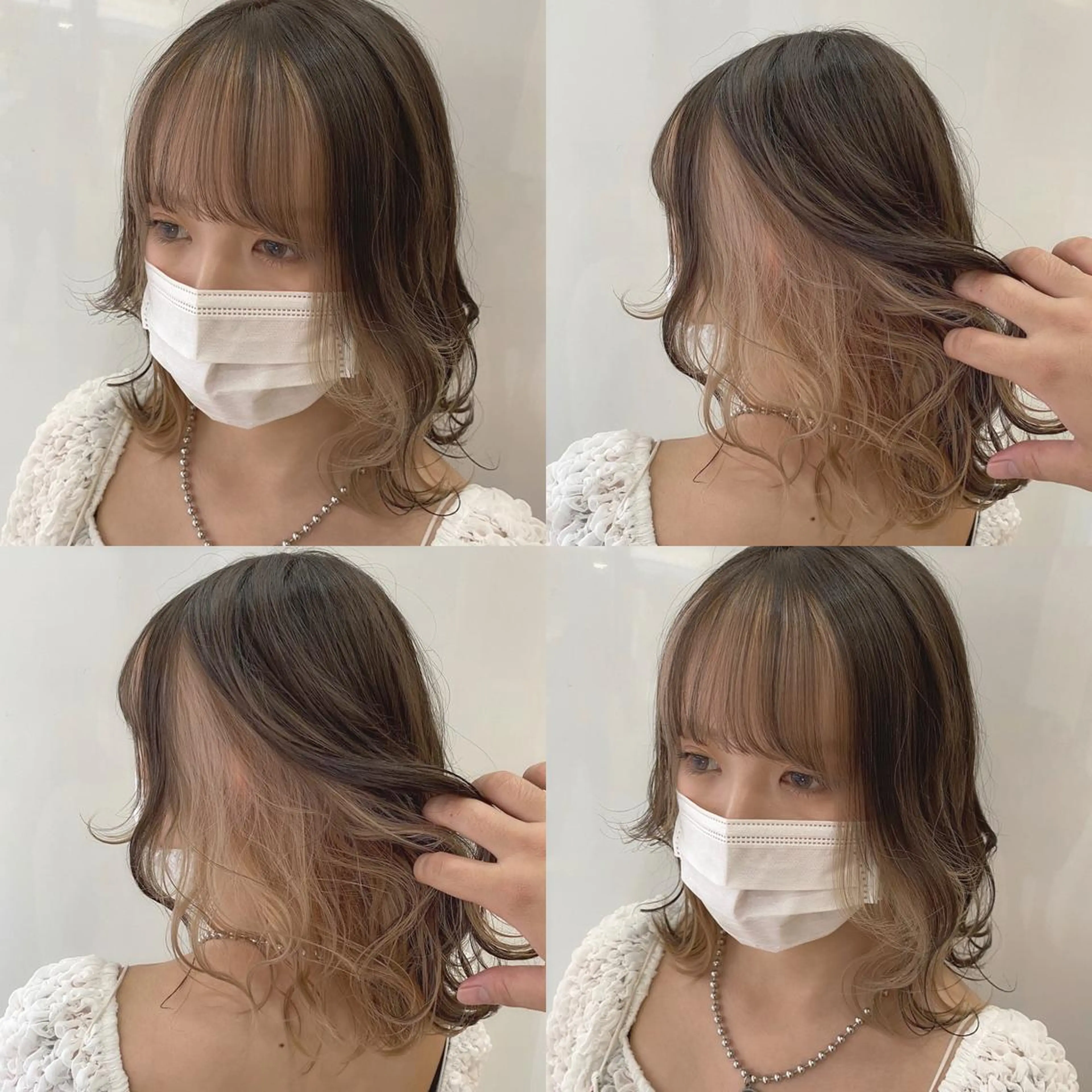 ミディアム カラー 美容室 HAKUAのヘアスタイル