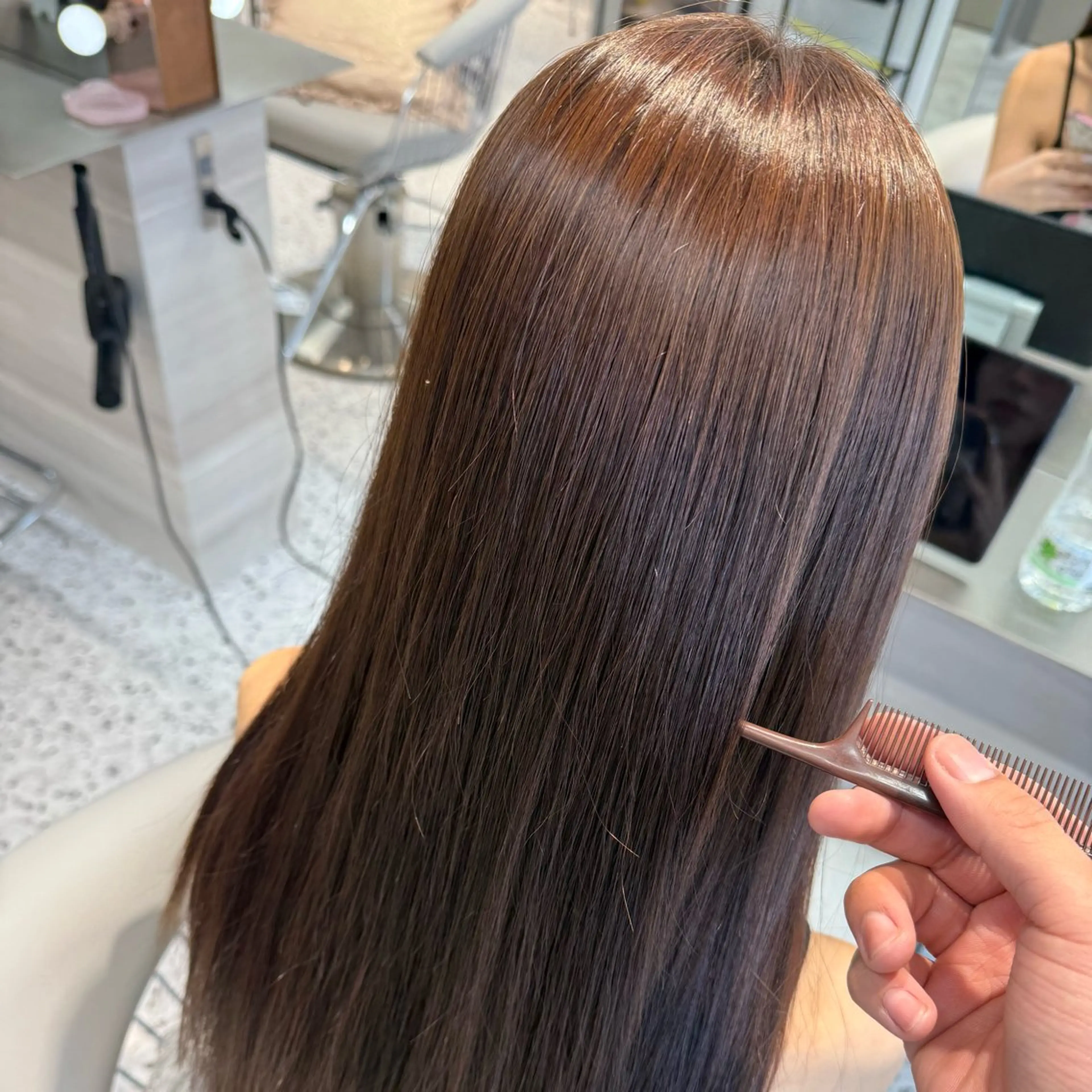 セミロング 髪質改善 縮毛矯正 カット 縮毛矯正 トリートメント ✨レイヤー/韓国 /✨ヘア山下　遥のヘアスタイル