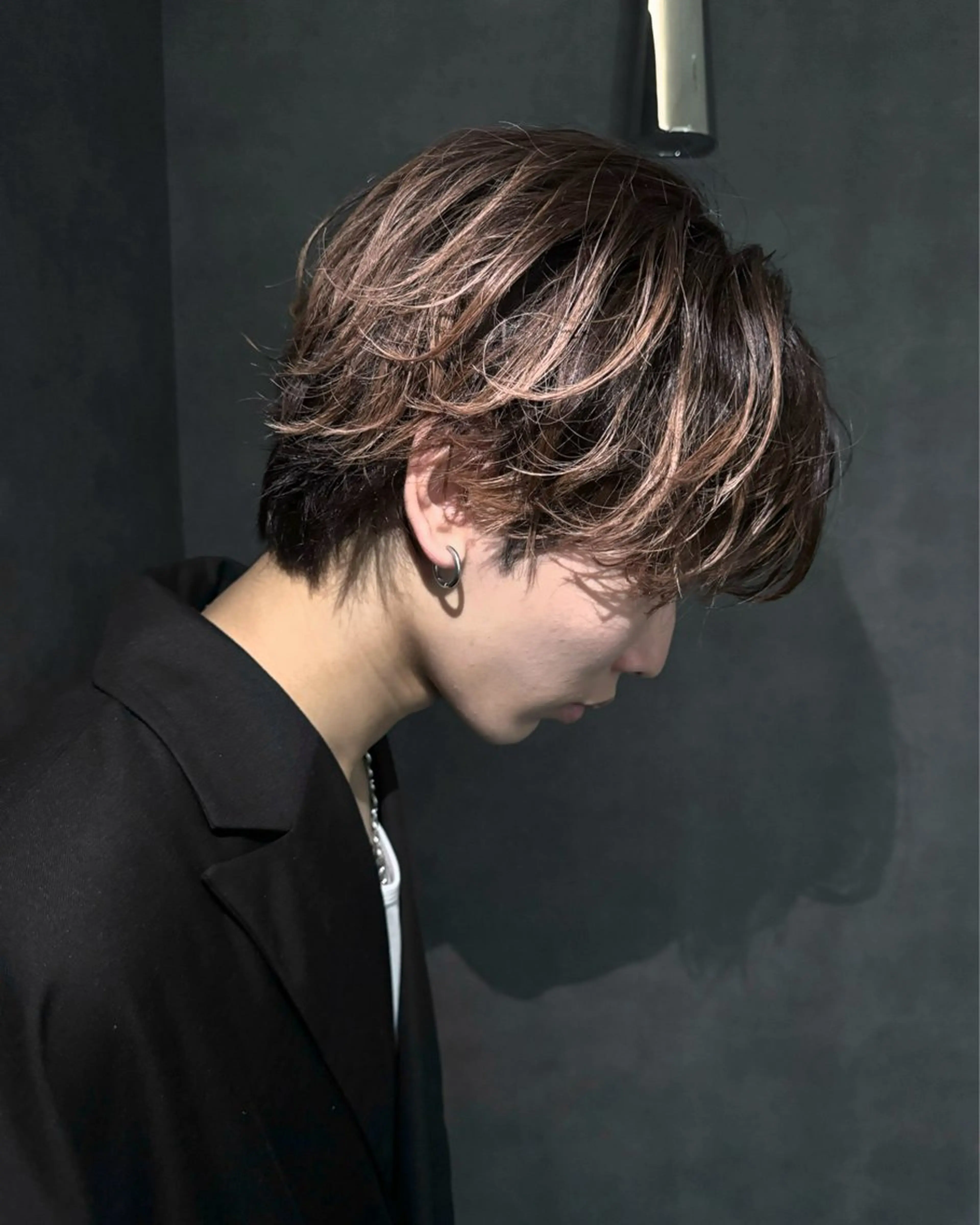 ショート excia渋谷所属・曲がる縮毛矯正 センターパート/翼のヘアスタイル