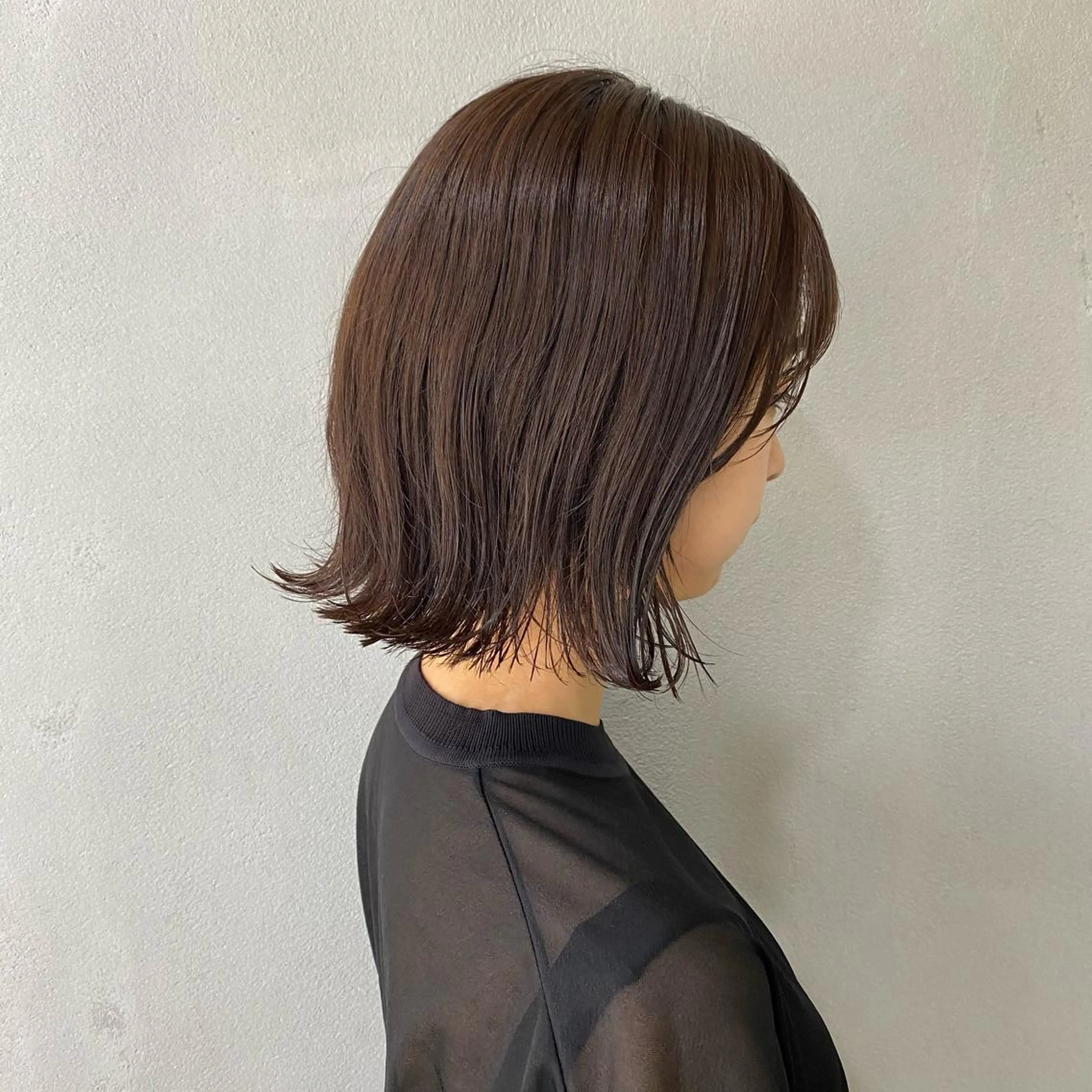 ショート カラー ブラウンカラー ココアブラウン ボブ ボブ/パーマ ミヒラケイタのヘアスタイル