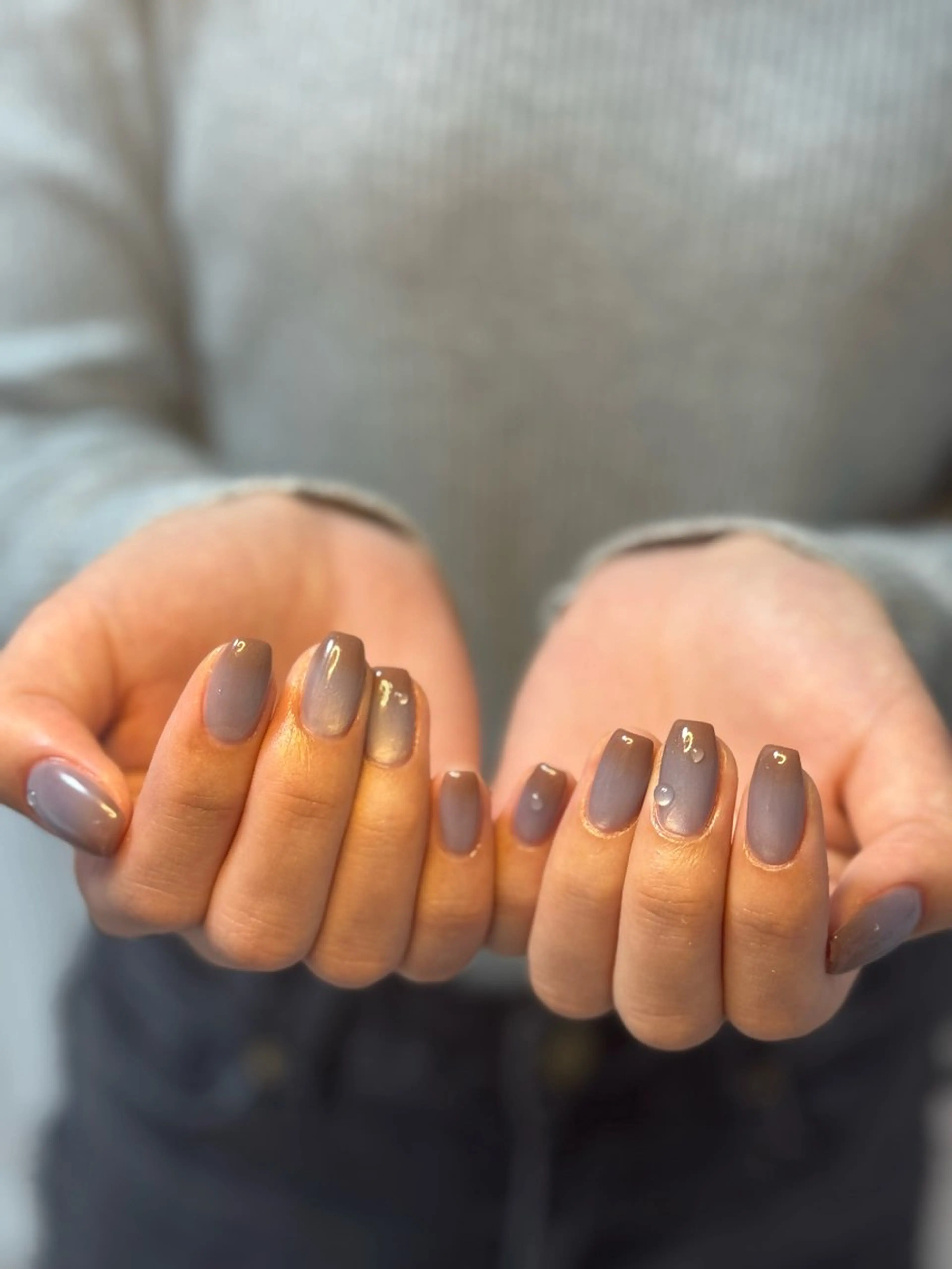 ネイル アートネイル オーロラネイル チークネイル フレンチネイル ガラスフレンチ ハンドネイル 🎀🎀YooLi Nail Salonのネイルデザイン