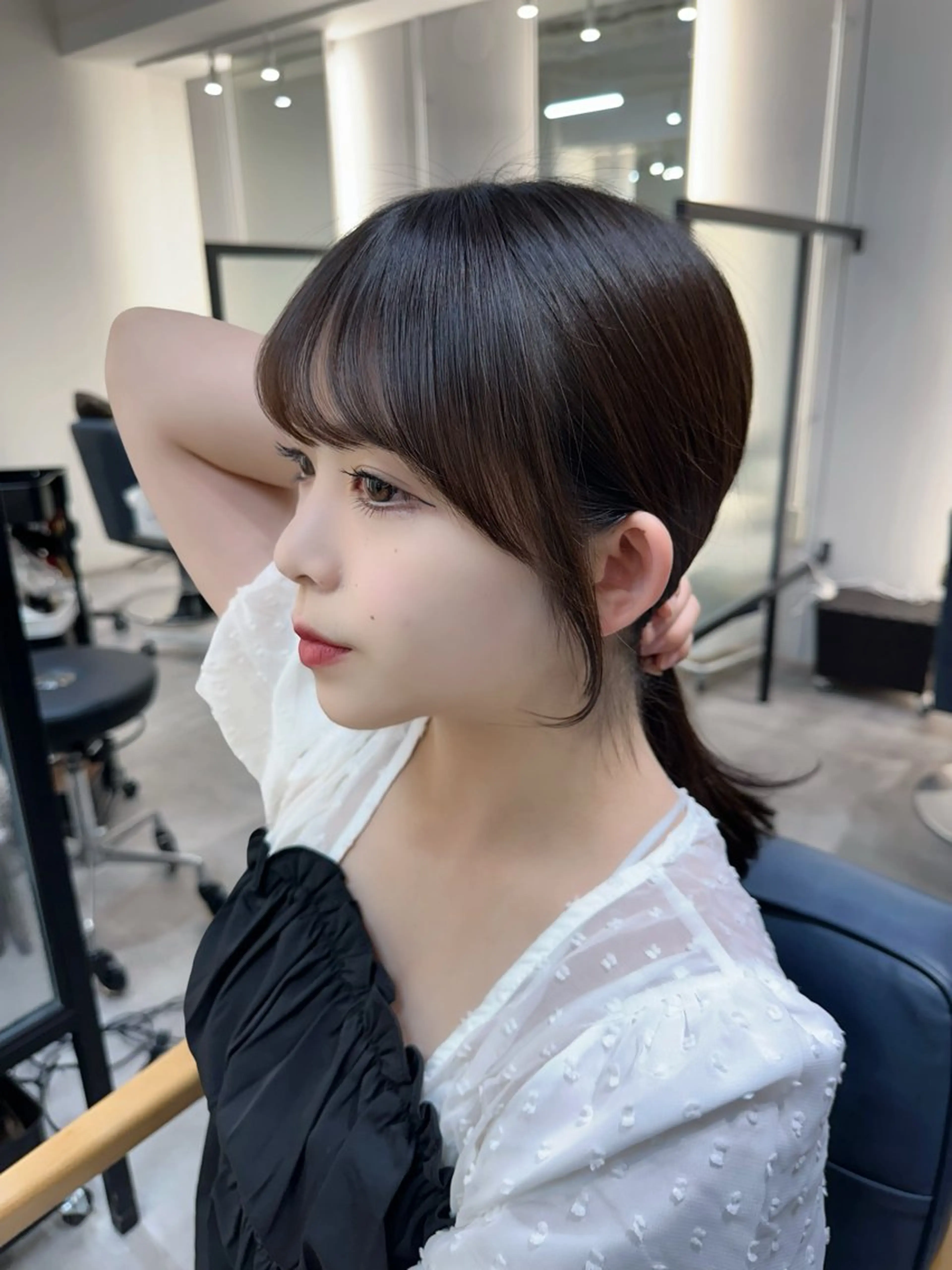 【当日予約歓迎】結んでもかわいく✨顔周りカット💇‍♀️(サイドバング・もみあげ含む)の写真