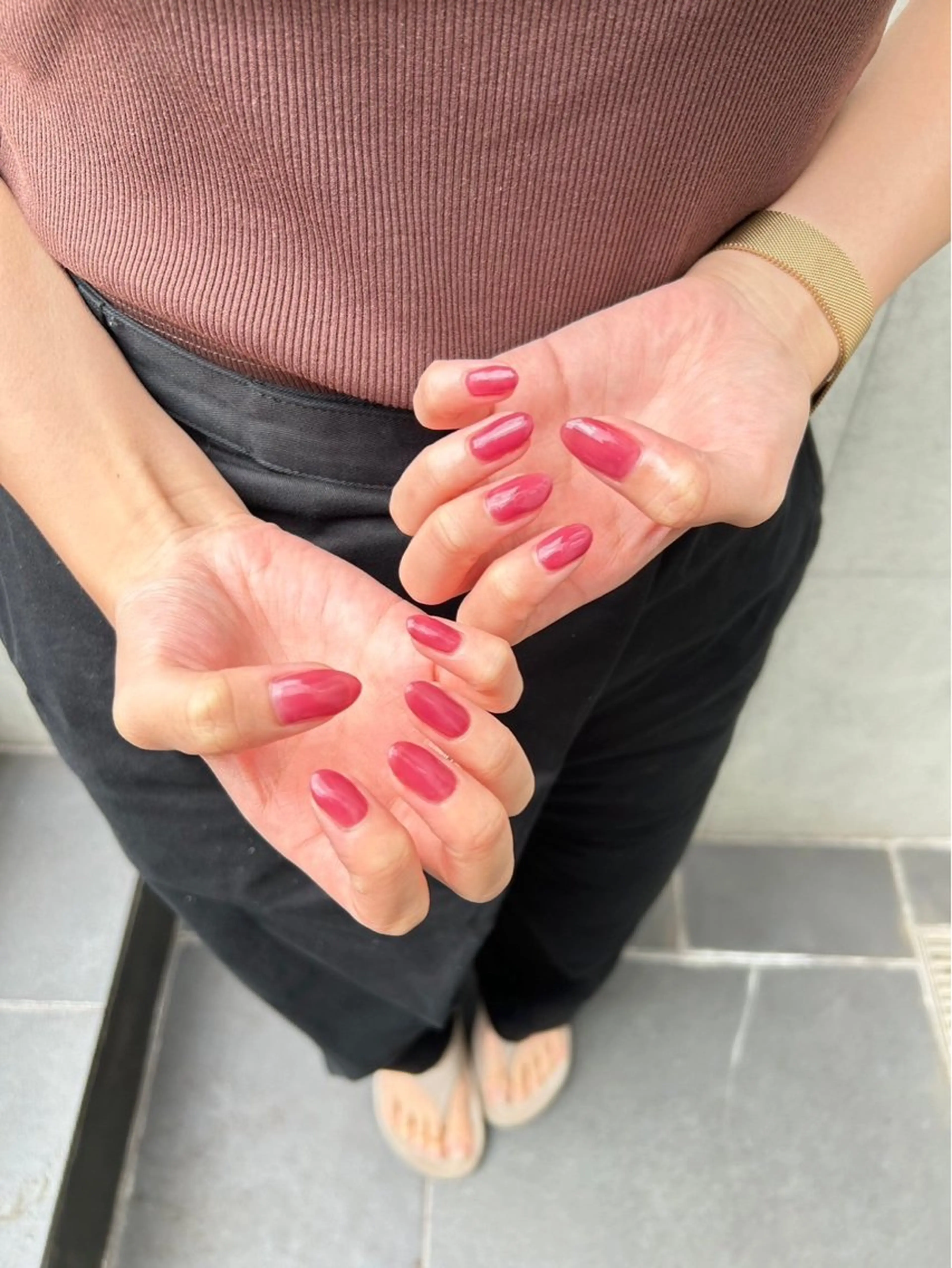 ネイル ワンカラーネイル KONDO RIHO♡のネイルデザイン