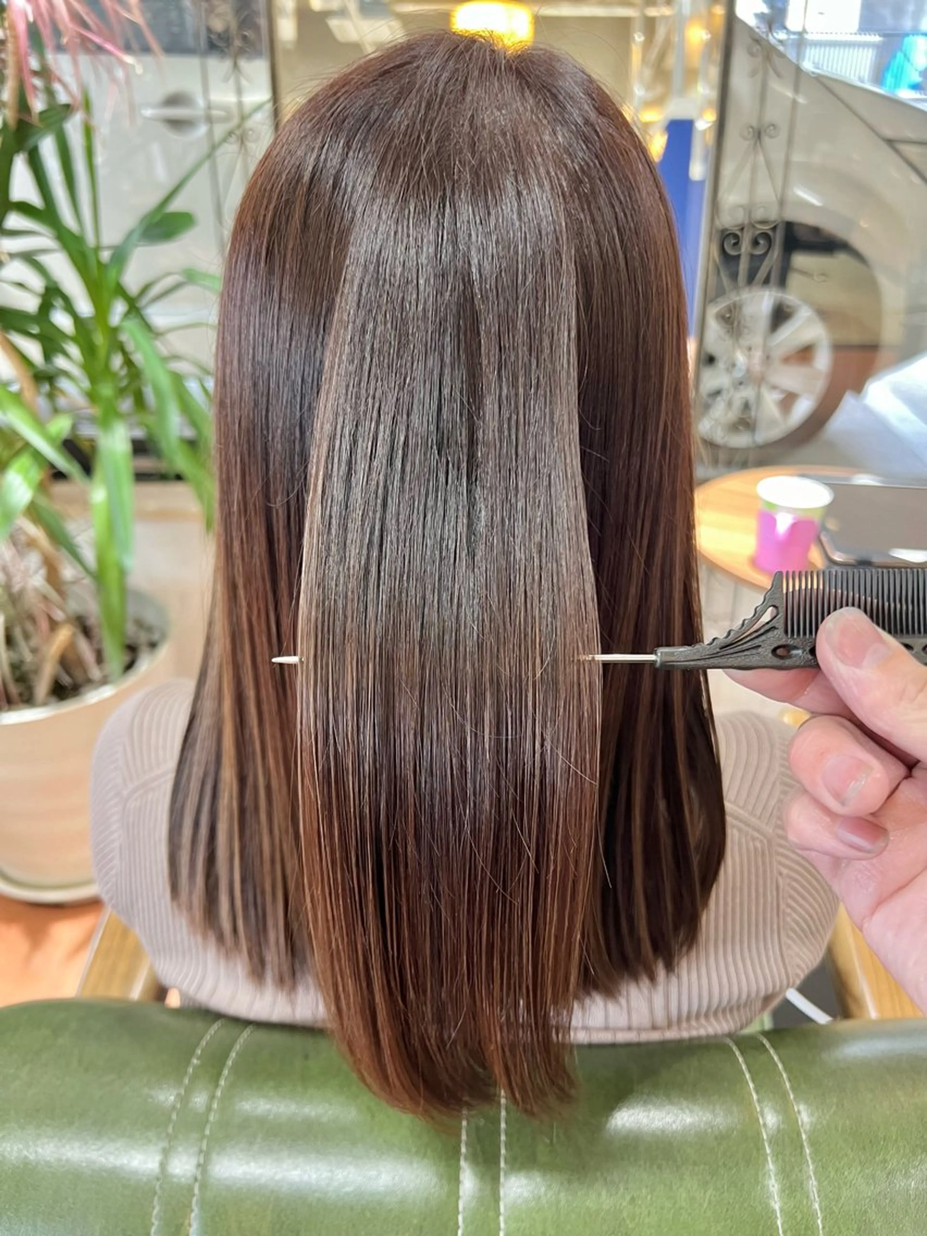 ミディアム カラー ヘアカラー トリートメント 石井 佑樹のヘアスタイル