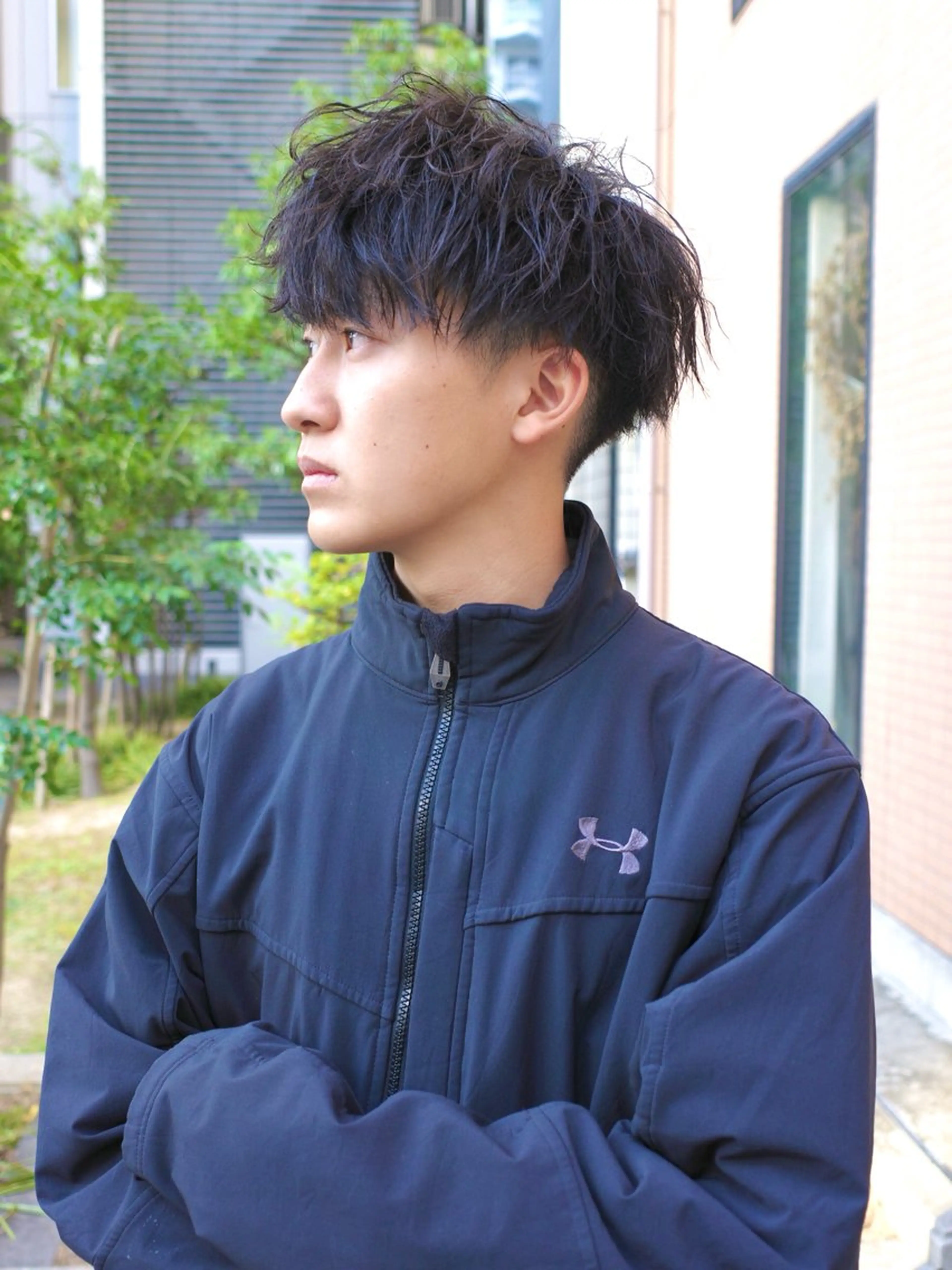 パーマ メンズ マッシュ メンズパーマ 刈り上げ ボブ/レイヤー/ メンズ/池澤慎人のヘアスタイル