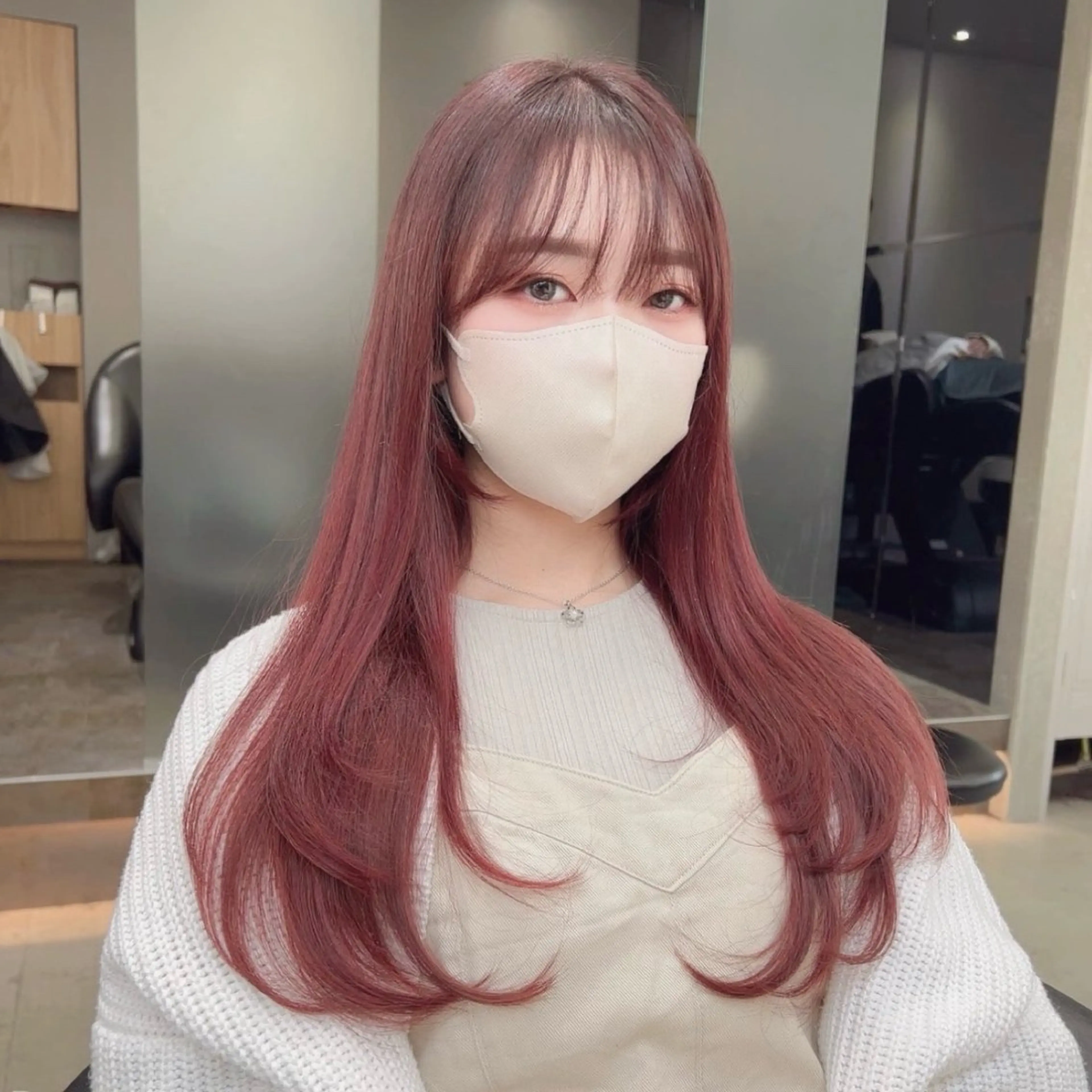 ロング カラー ブリーチ 透明感カラー ダブルカラー ブリーチなしカラー ピンクカラー カット ヘアカラー トリートメント 🤍ハイトーン 🤍VIVIE🤍のヘアスタイル