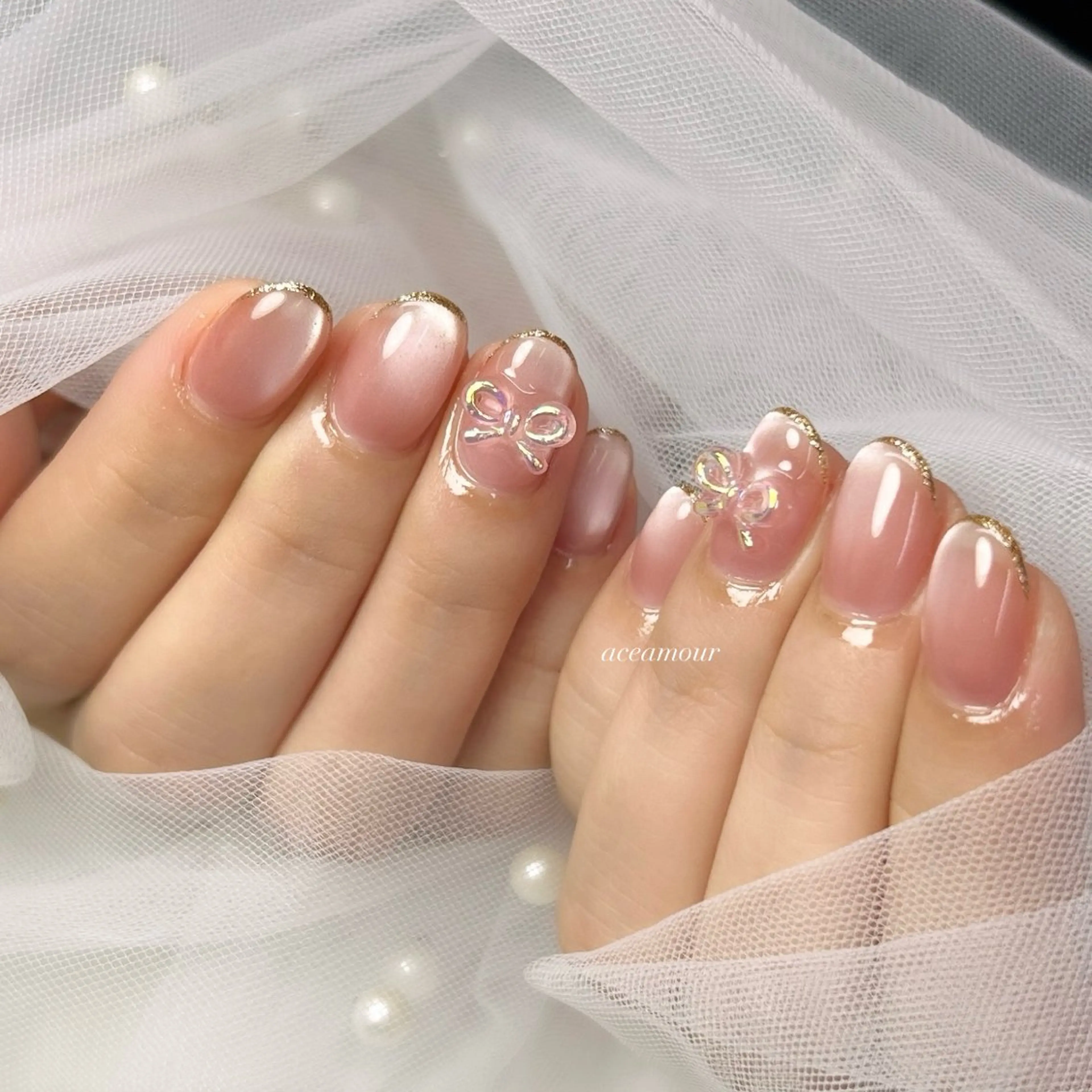 ネイル ハンドネイル ネイル/耳つぼ /新ホワイトニングのネイルデザイン