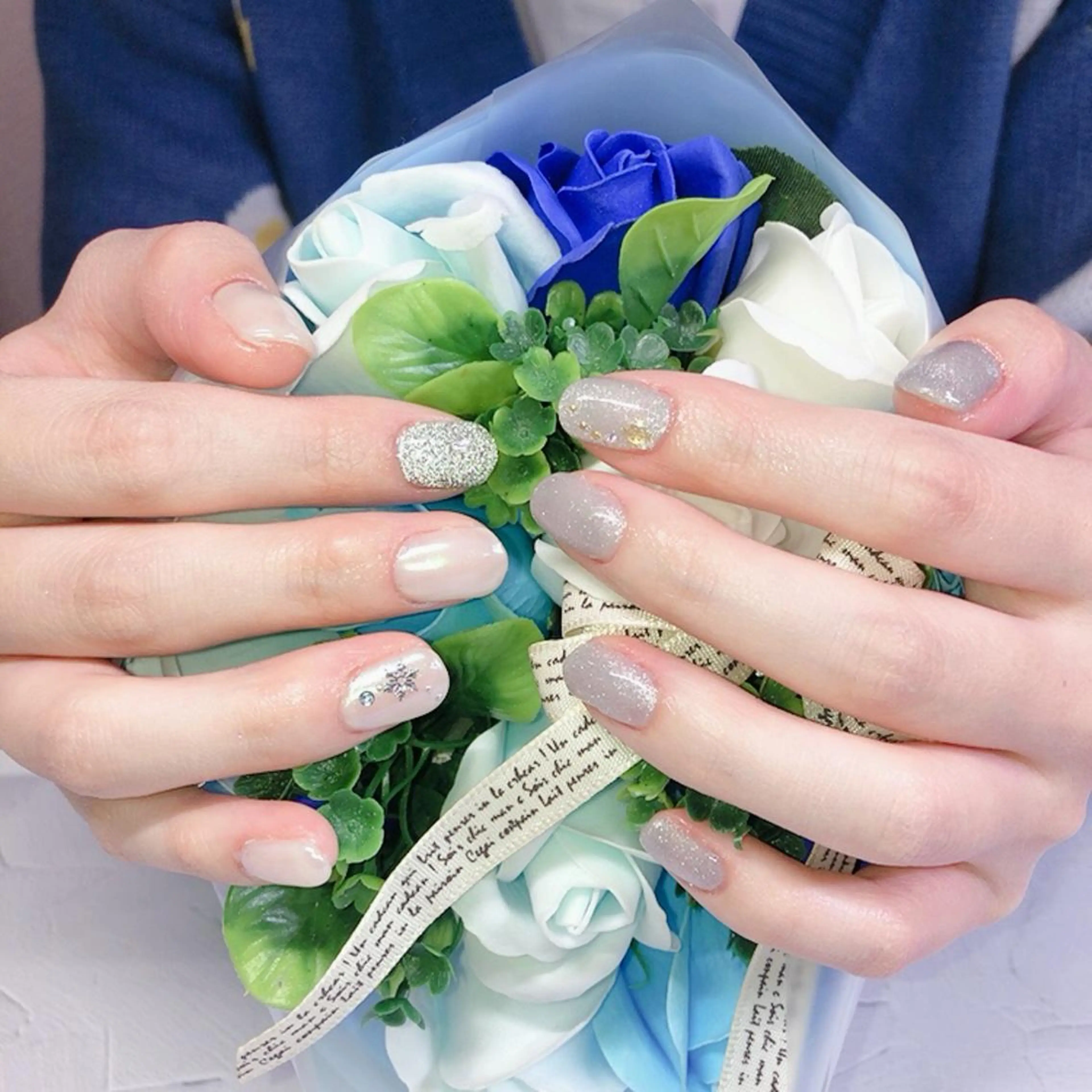 ネイル フラッシュネイル マグネットネイル 奥園 良恵のネイルデザイン