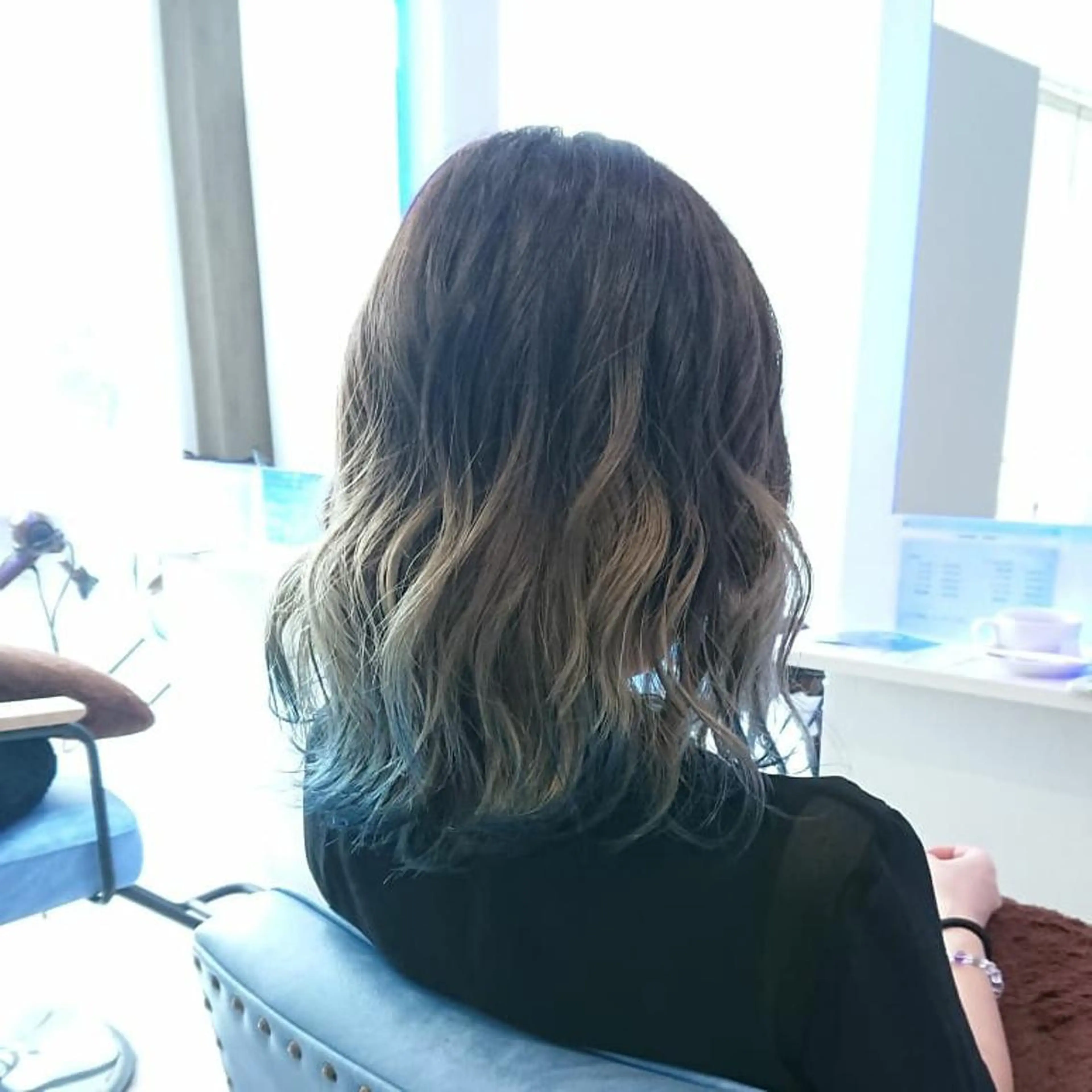 ミディアム カラー ヘアアレンジ 小林 伸行のヘアスタイル