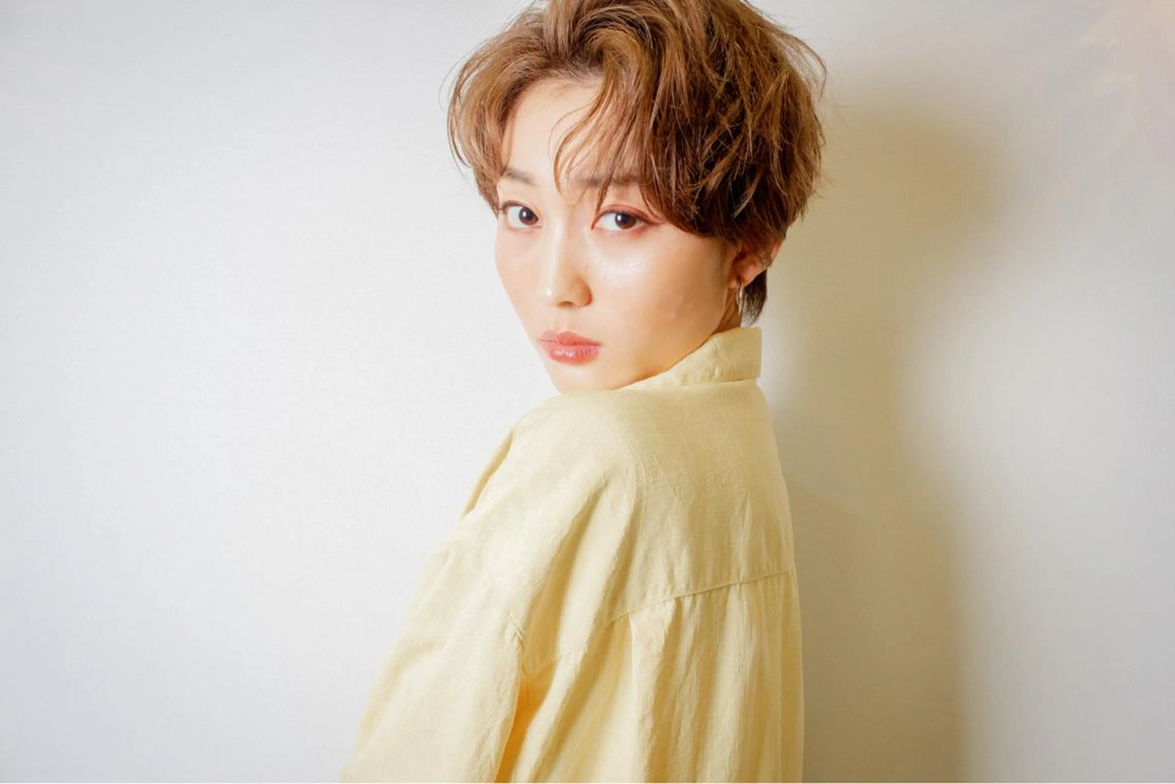 ショート カラー パーマ gite カワムラナオキのヘアスタイル