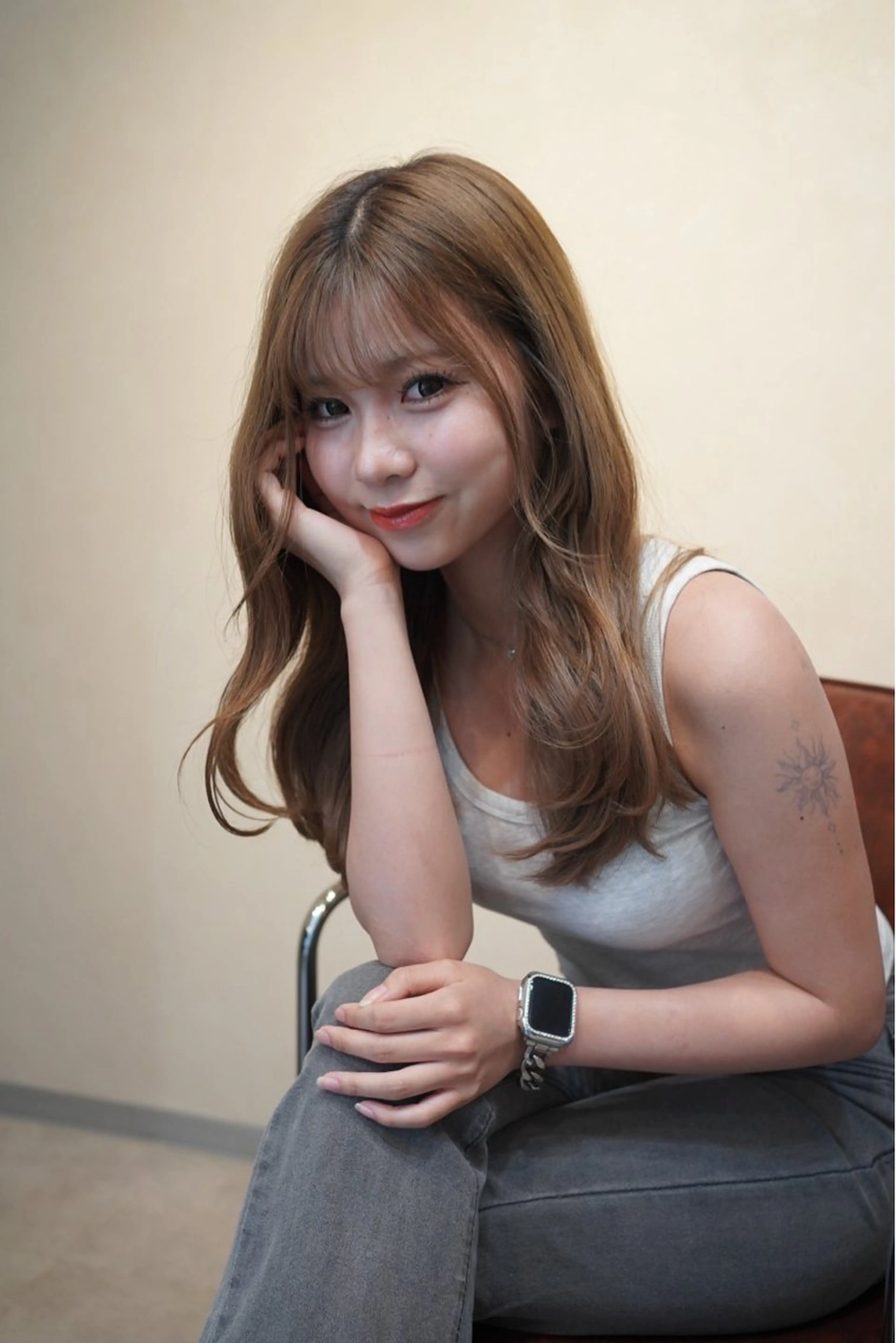 レイヤーカット（顔周り）+トリートメントの写真