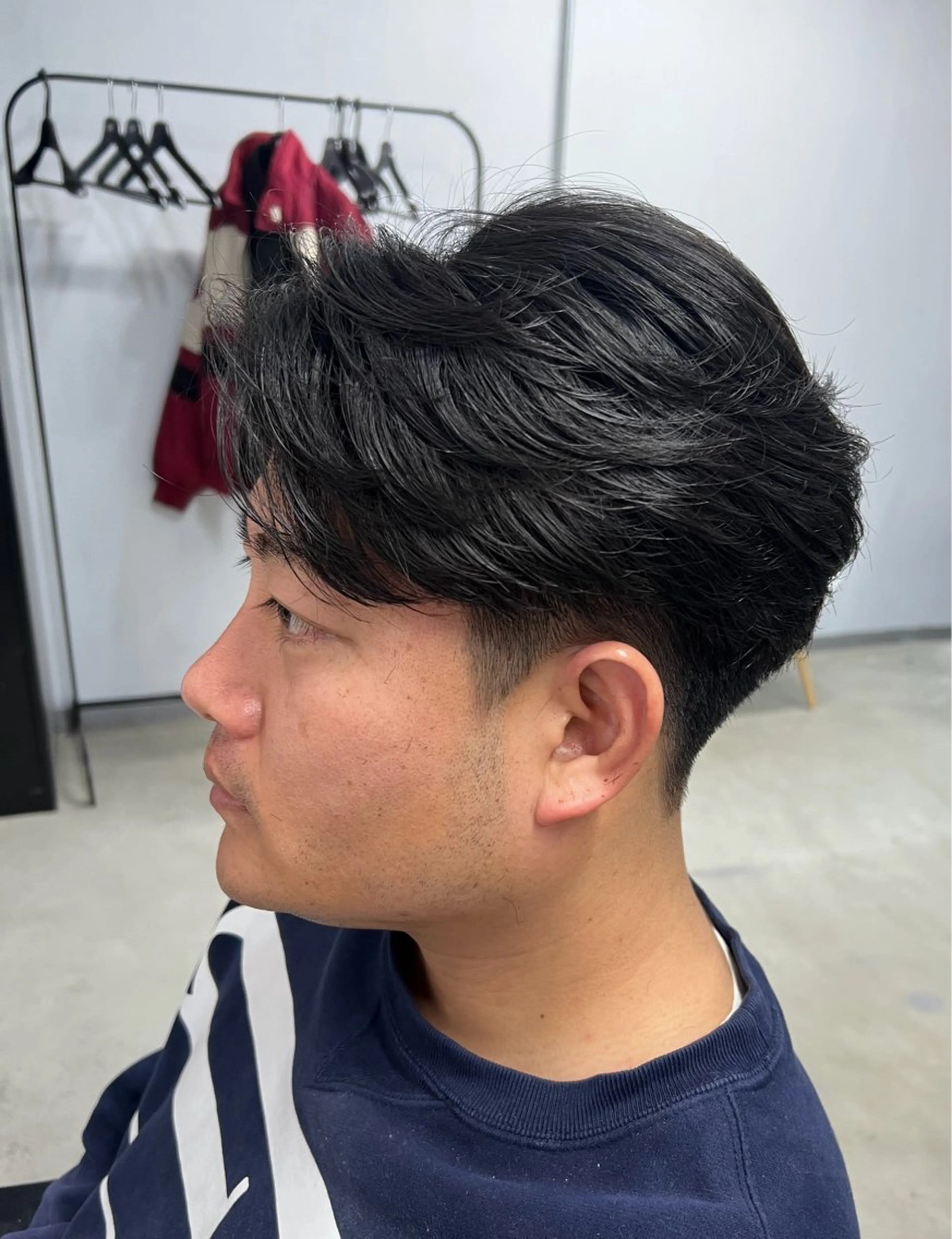 ショート パーマ メンズ フェザーパーマ メンズパーマ 顔周りカット ニュアンスパーマ カット パーマ lafit kaedeのヘアスタイル