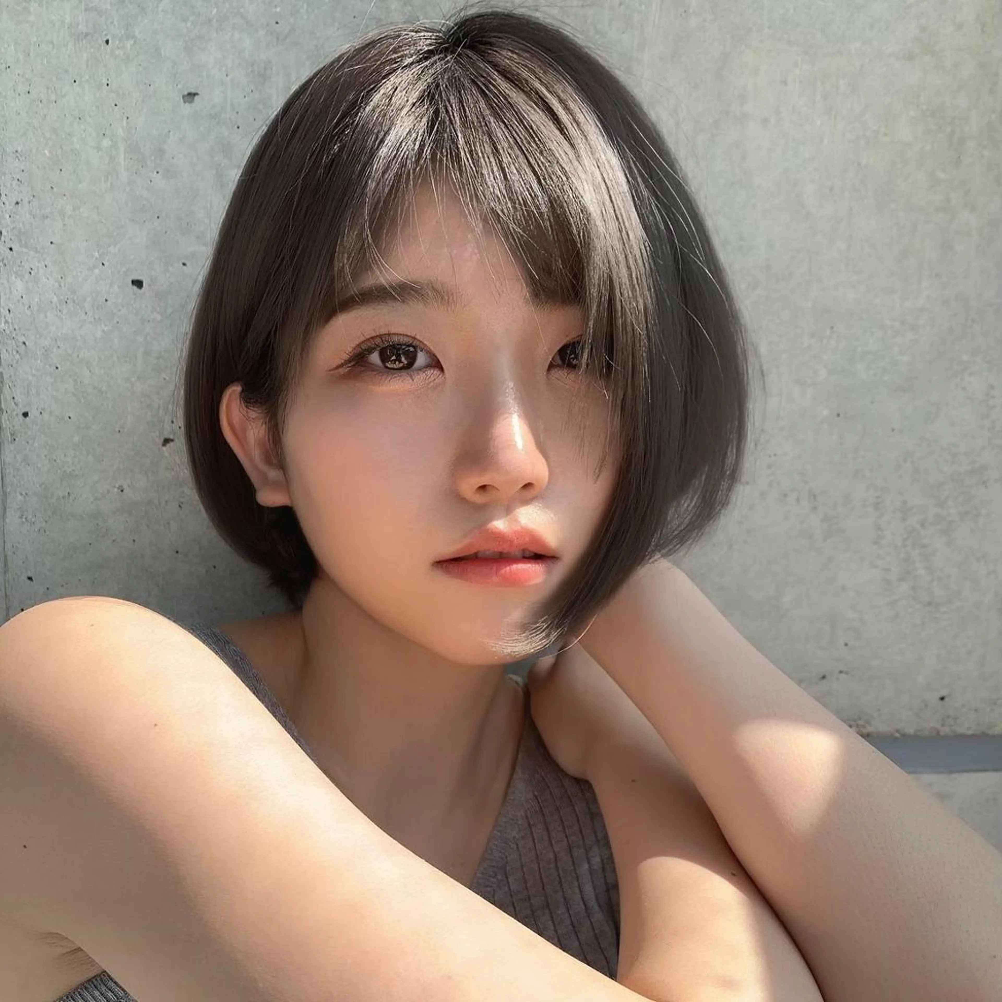 🌿梅雨対策🌿クセや広がりが気になる方のお悩み解決🌿まとまりや丸み・くびれのあるショート・ボブカット✖️縮毛矯正🌿の写真