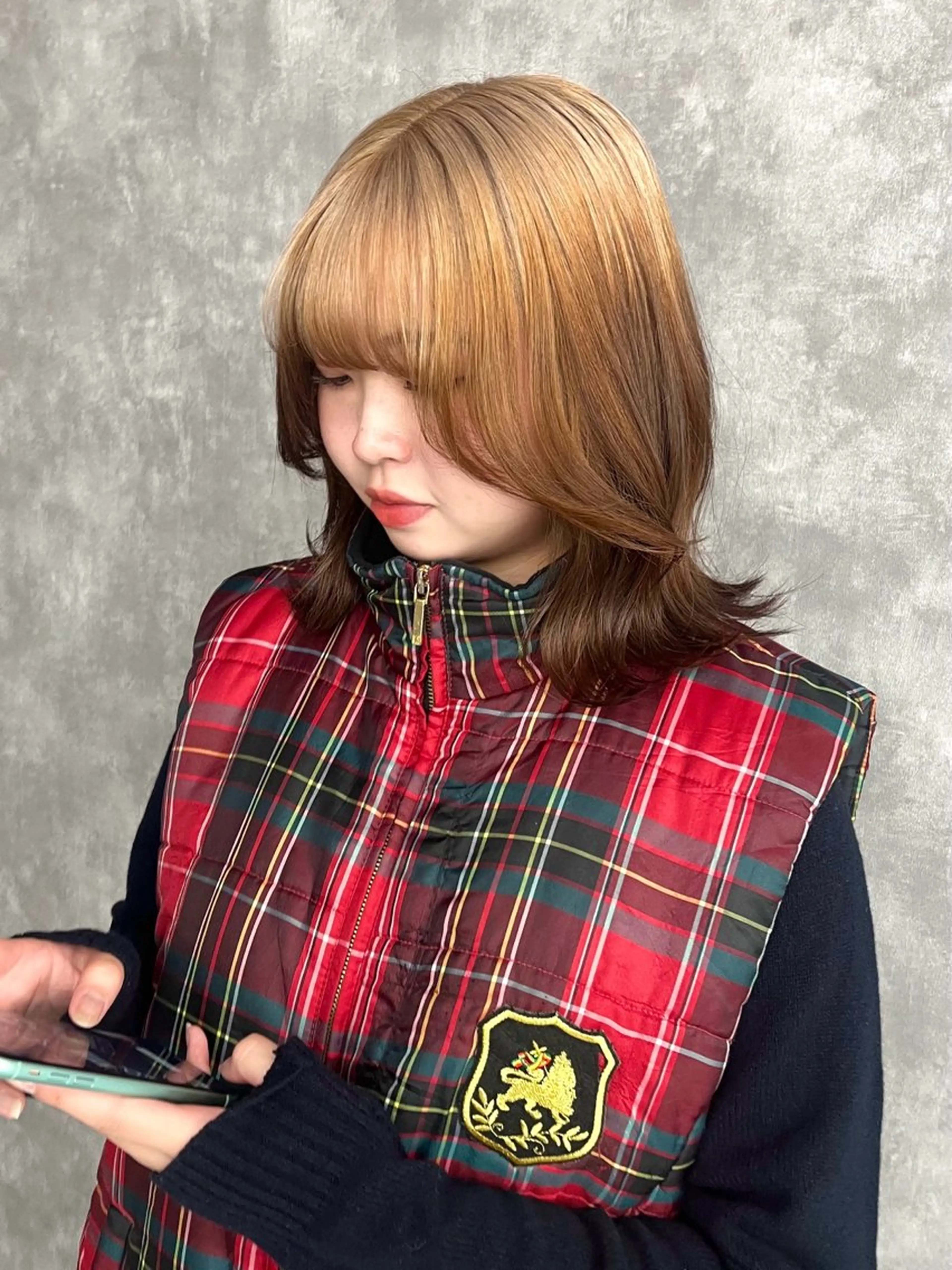 セミロング カラー パーマ ヘアアレンジ メンズ キッズ ヘアカラー トリートメント 💖オタク美容師 ꒰ঌ♡モモ♡໒꒱のヘアスタイル