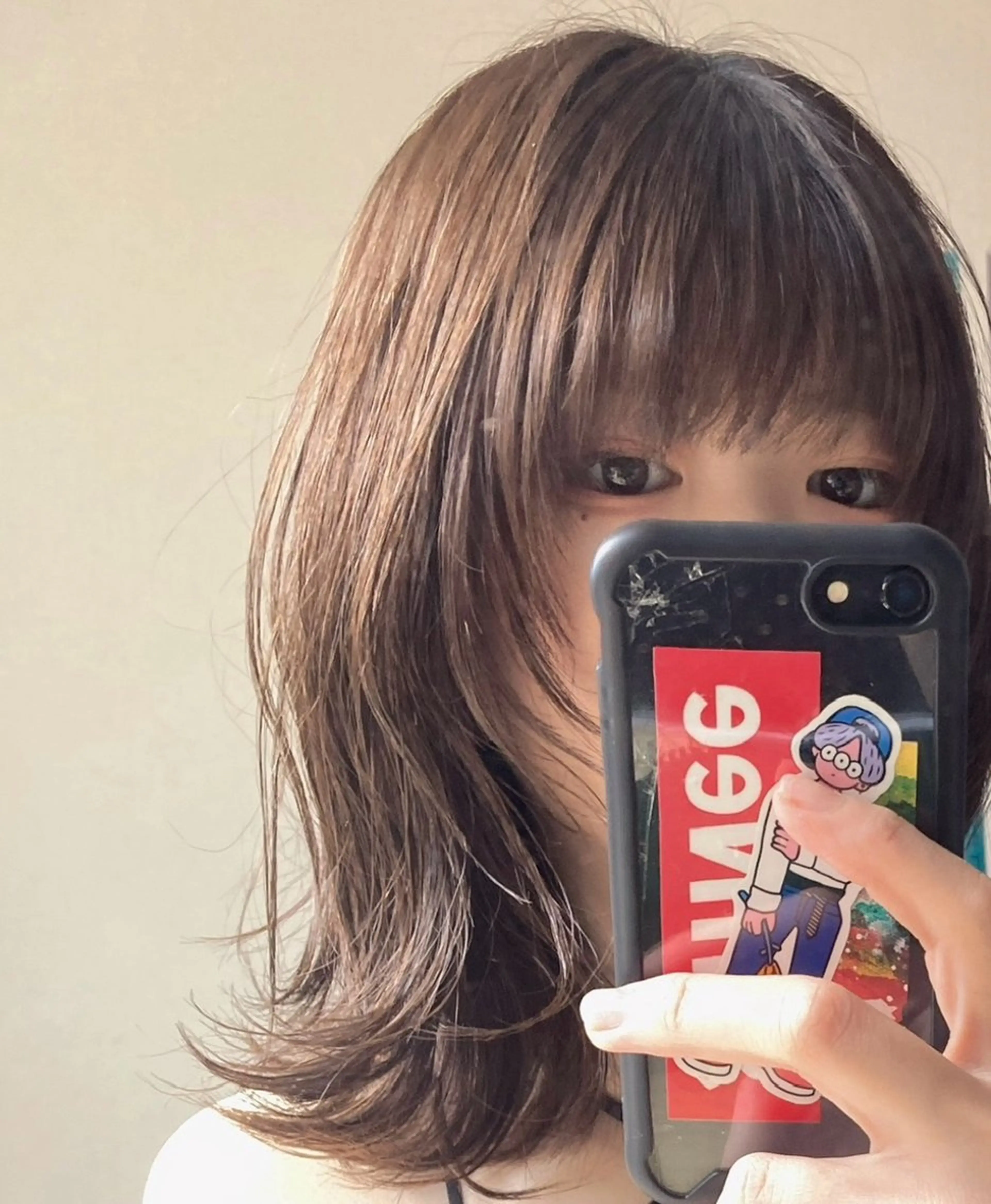 ミディアム ショートヘア/ボブ/ レイヤー/佐藤 葵のヘアスタイル