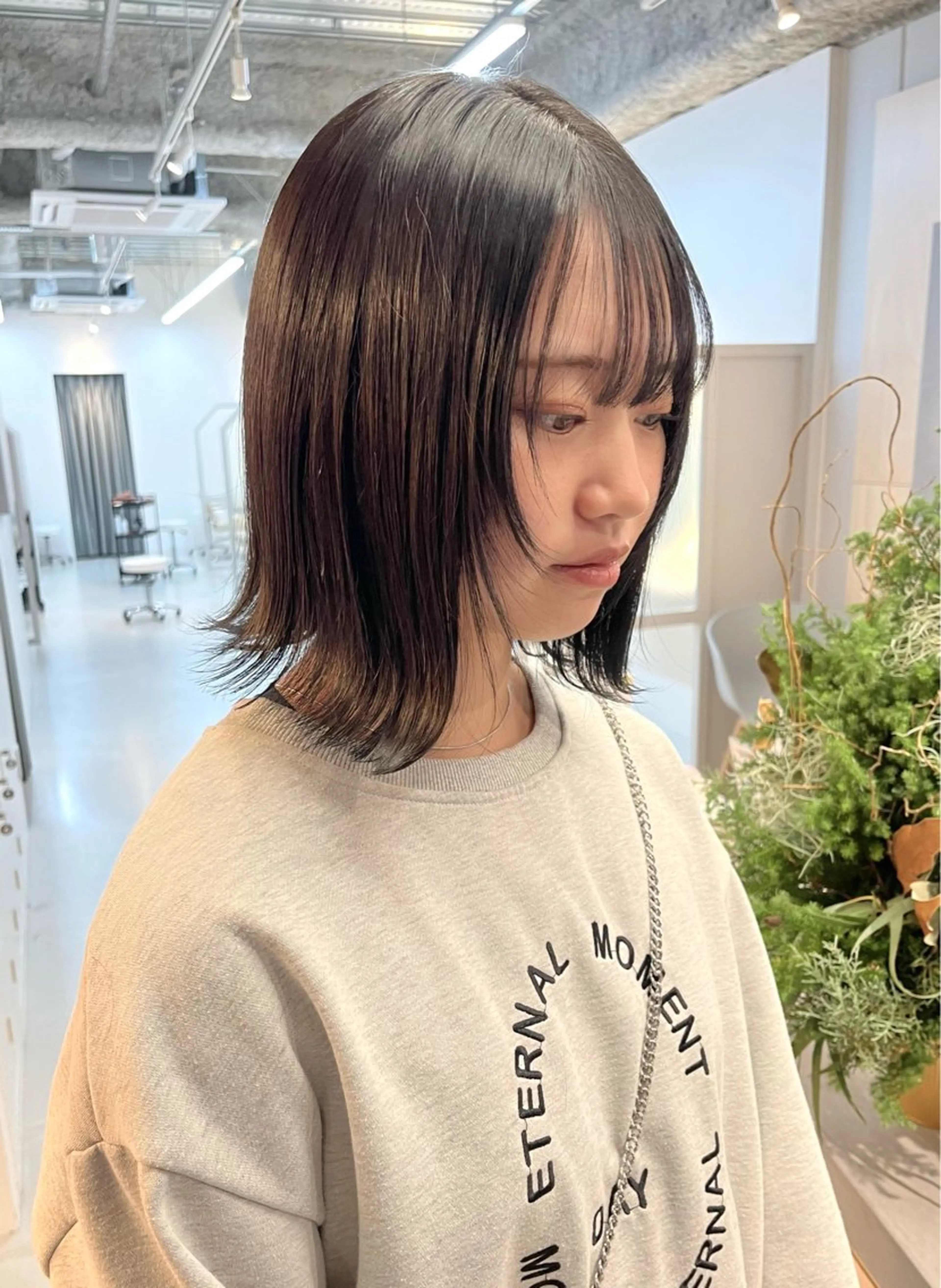 ショート アッシュ アッシュブラック 髪質改善 レイヤーカット 縮毛矯正 透明感カラー/艶髪/ 高城潤也のヘアスタイル