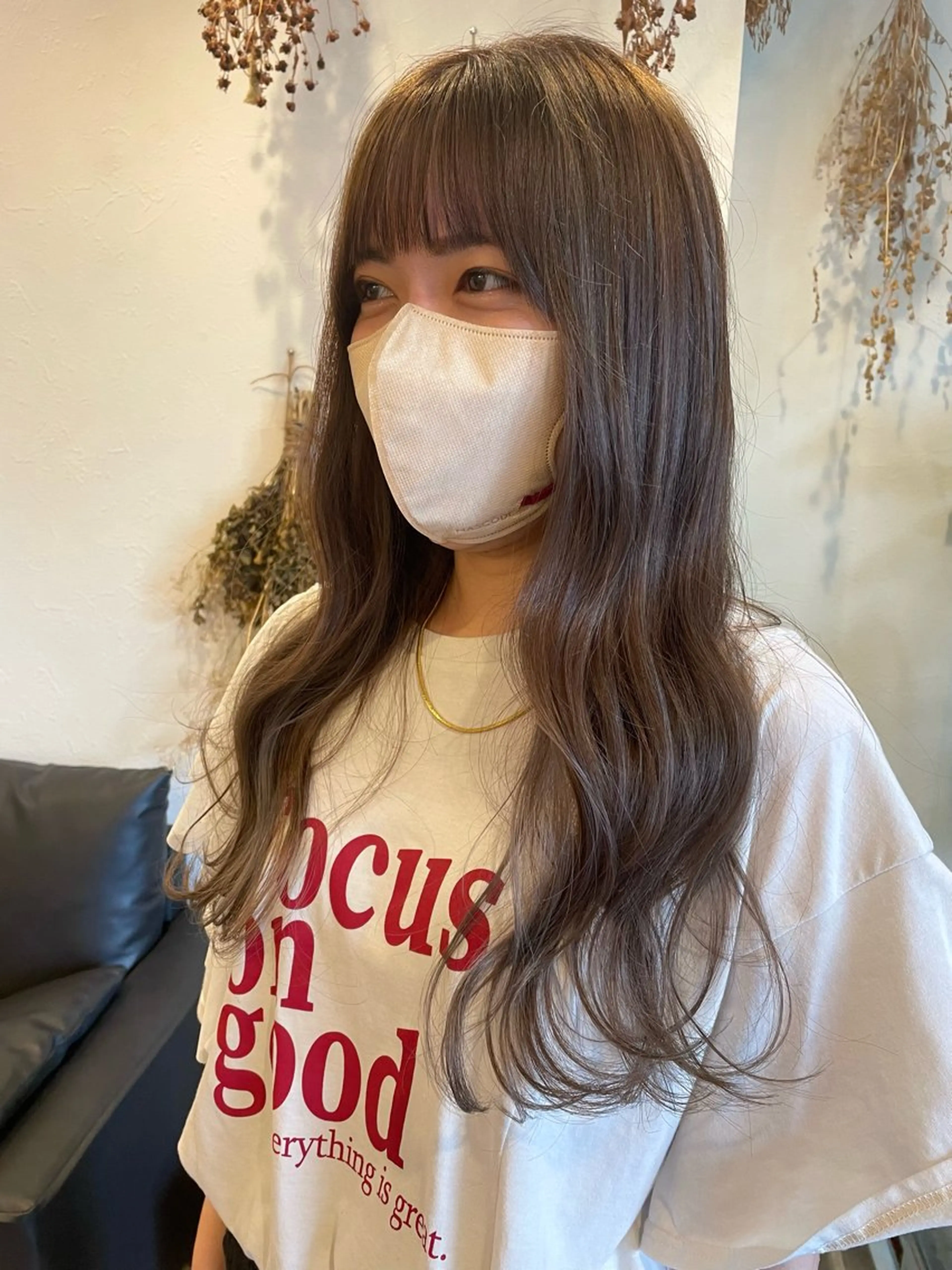 ロング カラー ベージュカラー ハイライトカラー オリーブベージュ ハイライト ヘアカラー m ā l o.🌷 サカモトマイコのヘアスタイル