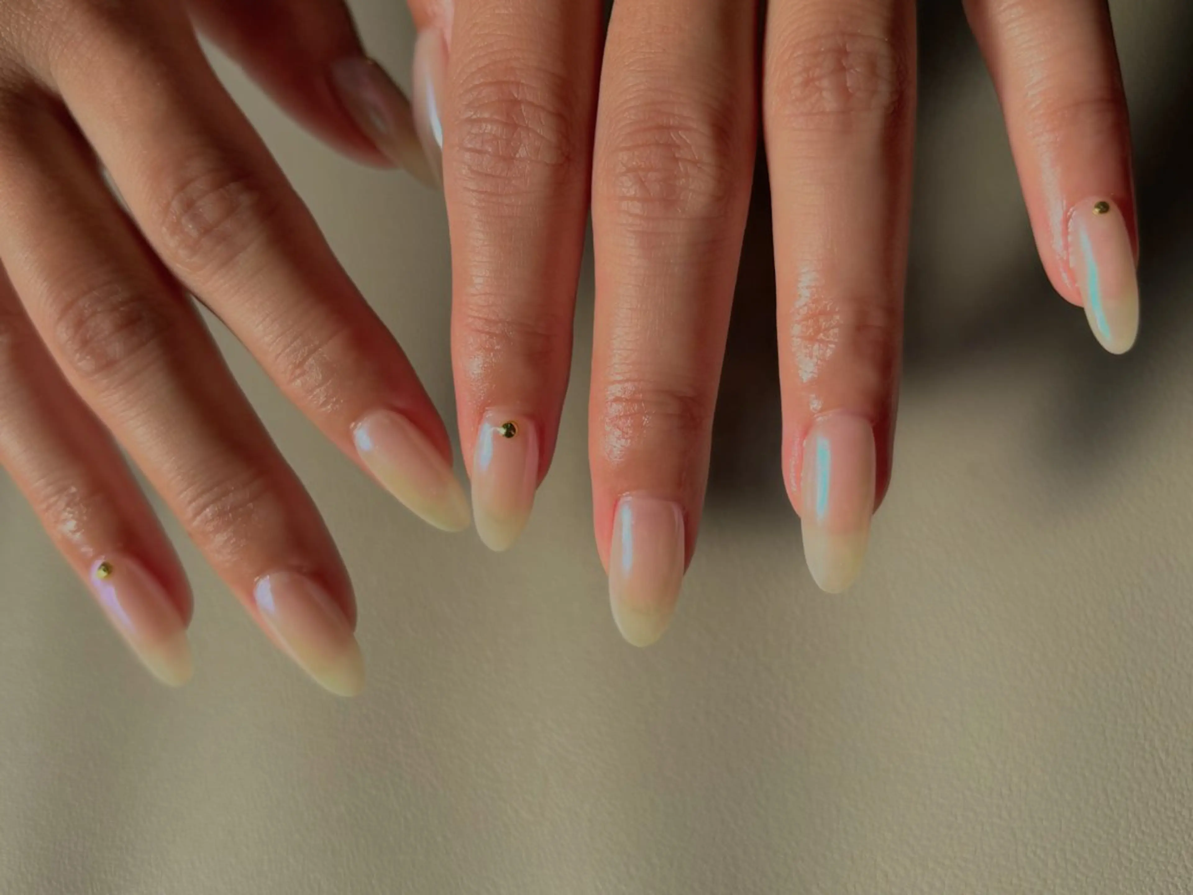 ネイル オーロラネイル ジェルネイル キラキラネイル マグネットネイル ニュアンスネイル ハンドネイル tamu nail 　金町のネイルデザイン