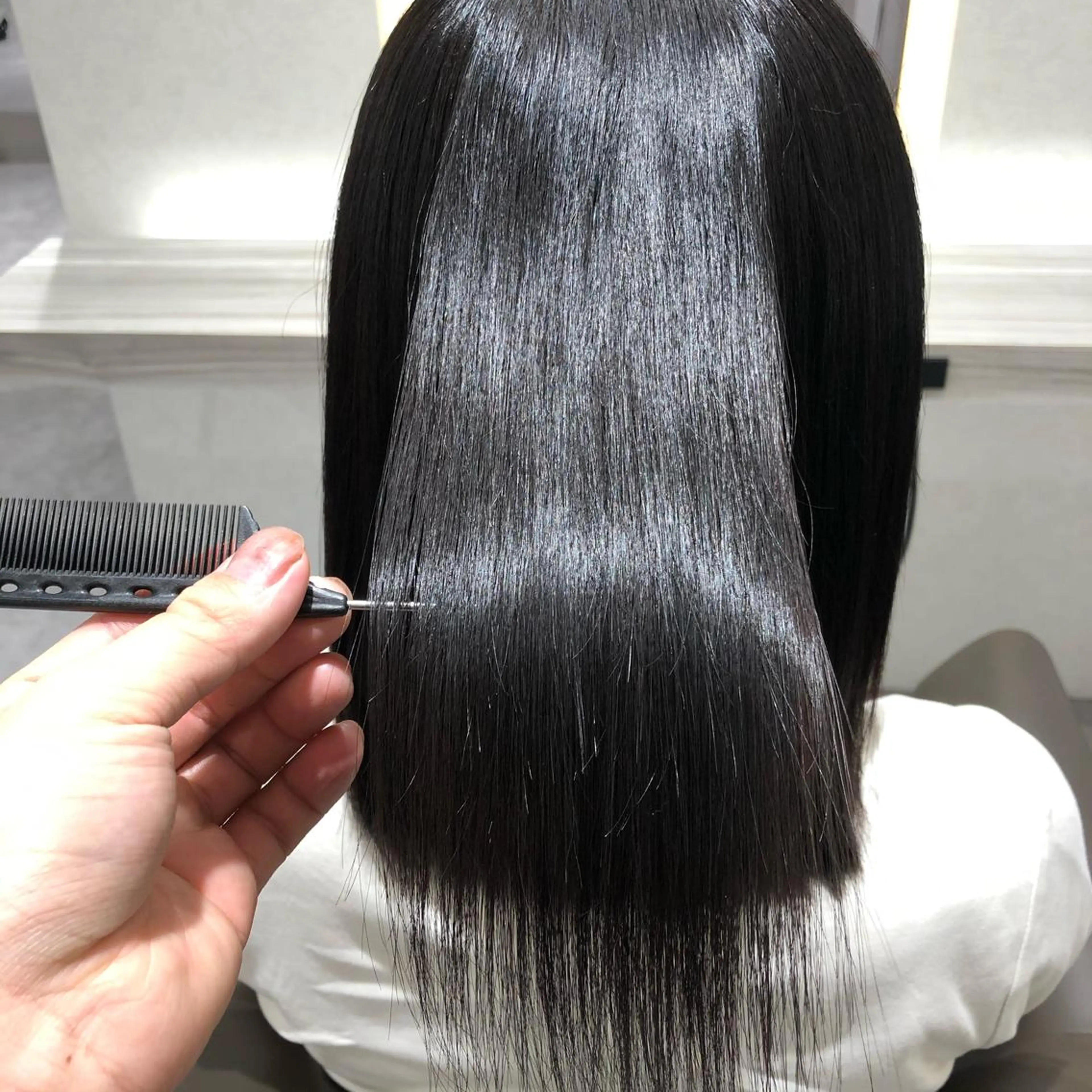 セミロング ムトウセイマ/艶髪 /艶ケアWブリーチのヘアスタイル