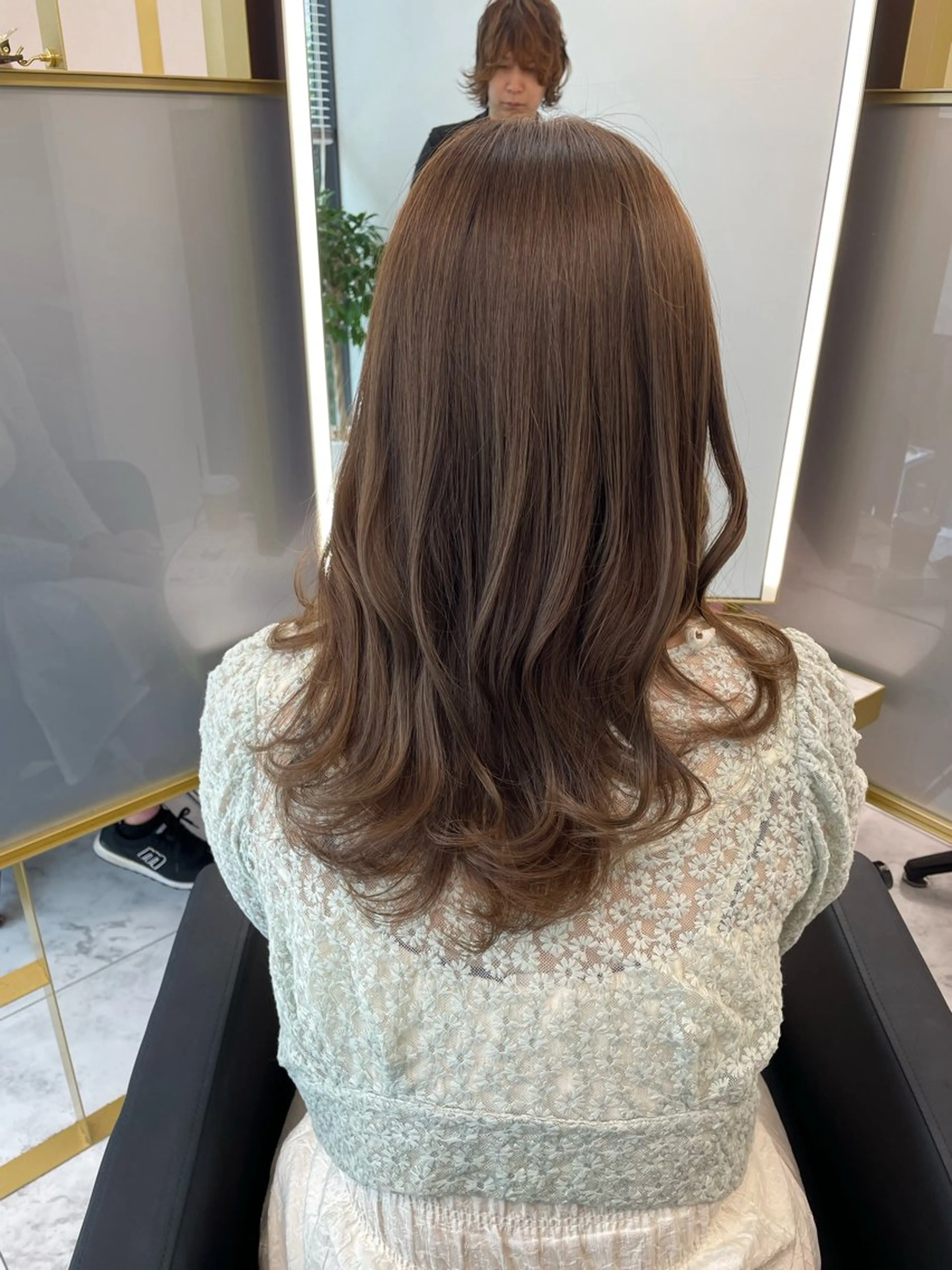 ミディアム ミディアムパーマ レイヤーカット 似合わせカット パーマ 左藤健人 デジタルパーマ/渋谷のヘアスタイル