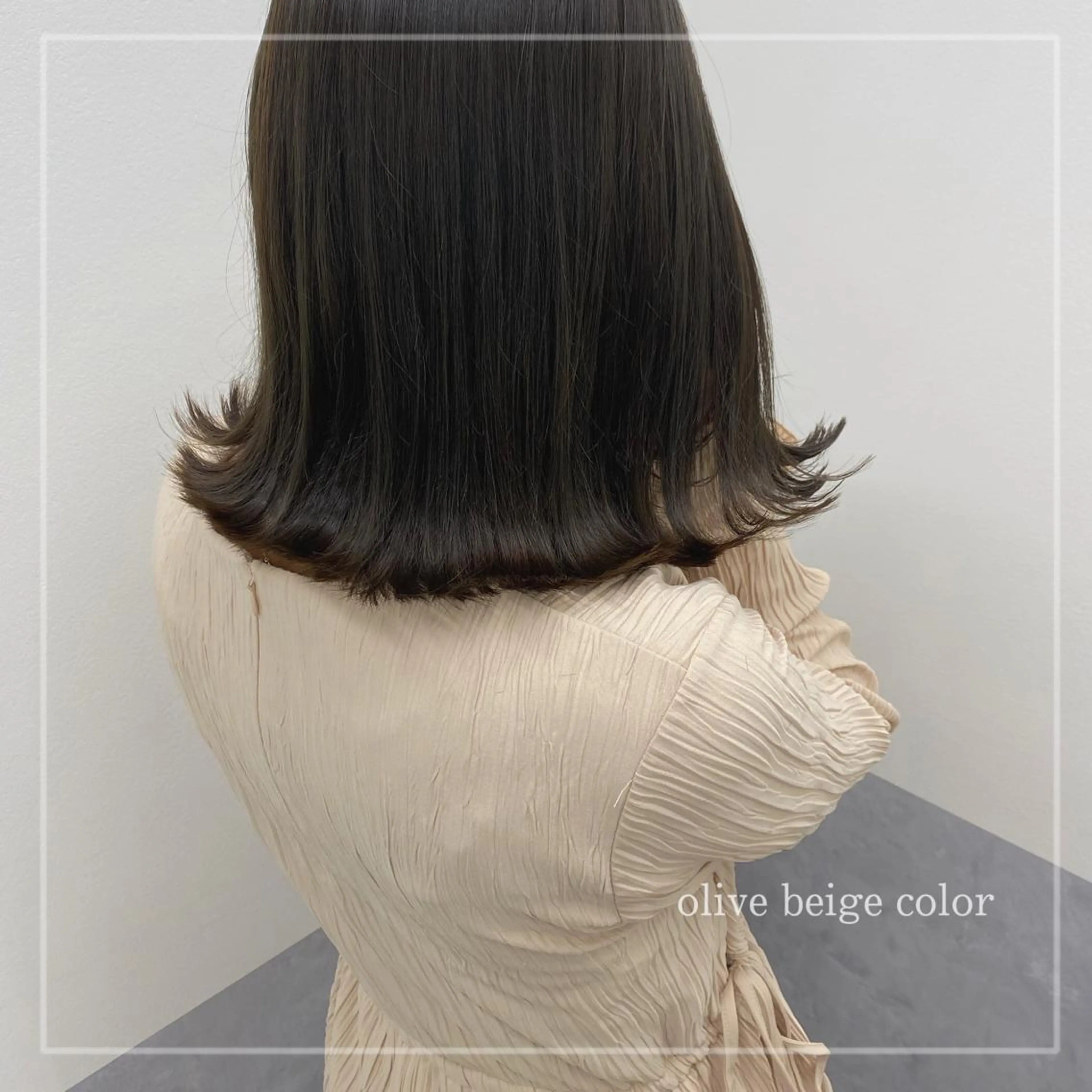 ミディアム 💛Frameなんば /村田百花のヘアスタイル