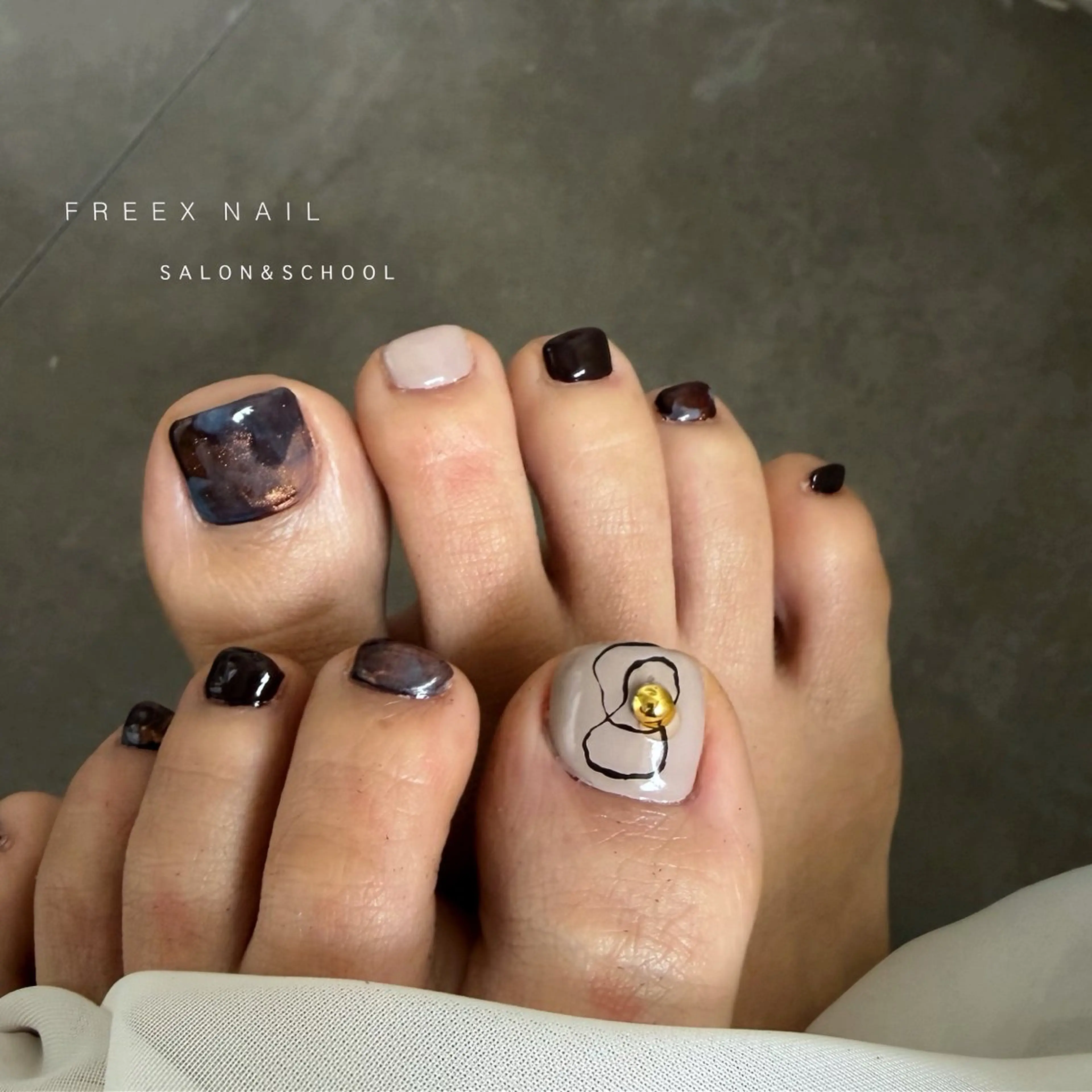 ネイル フットネイル Freex nail所属・freex nail /ニュアンス/個性派のネイルデザイン