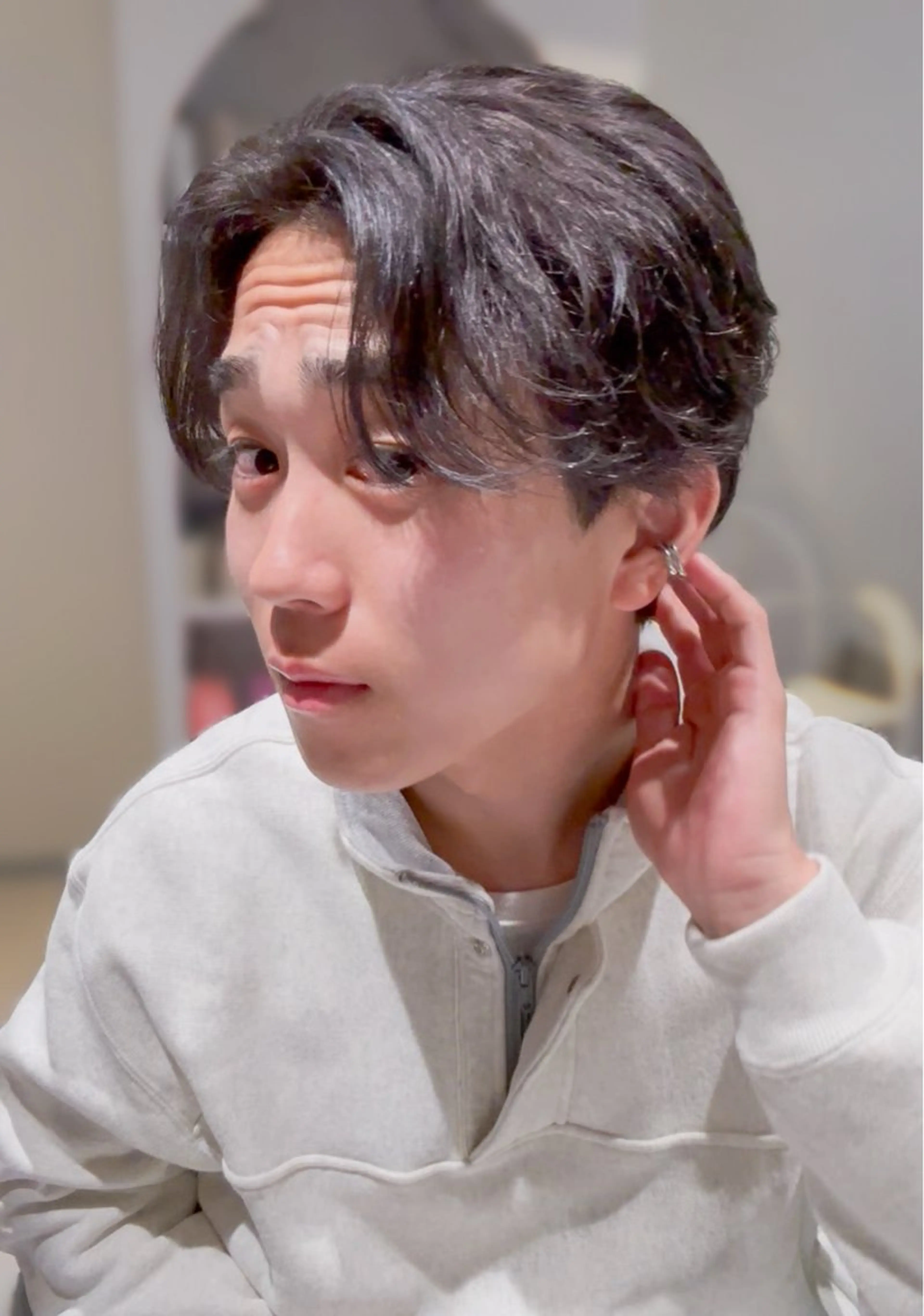 メンズ センターパート amu所属・Kaho🌼/メンズ ニュアンスパーマのヘアスタイル