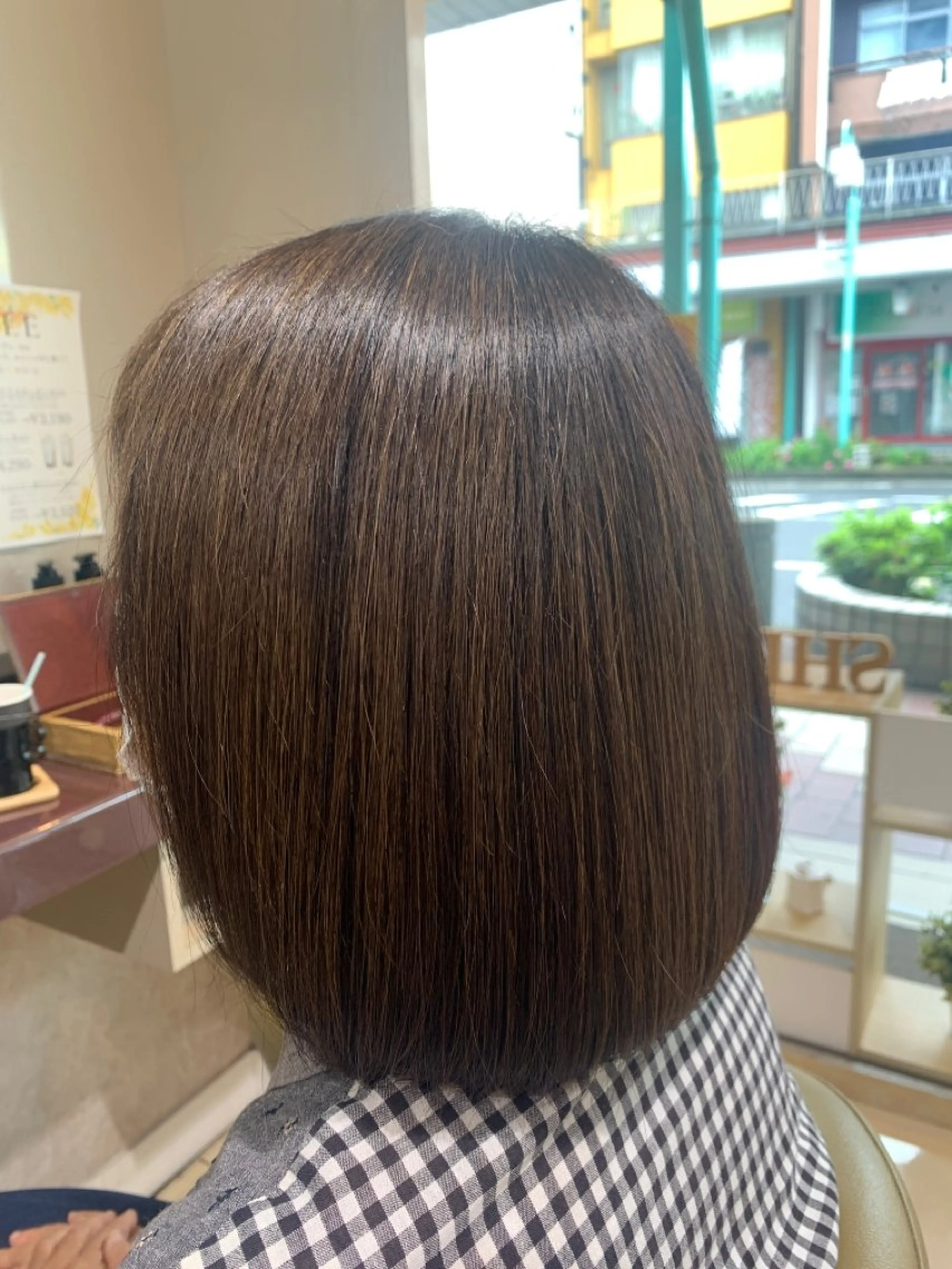 ミディアム 大島 裕也のヘアスタイル