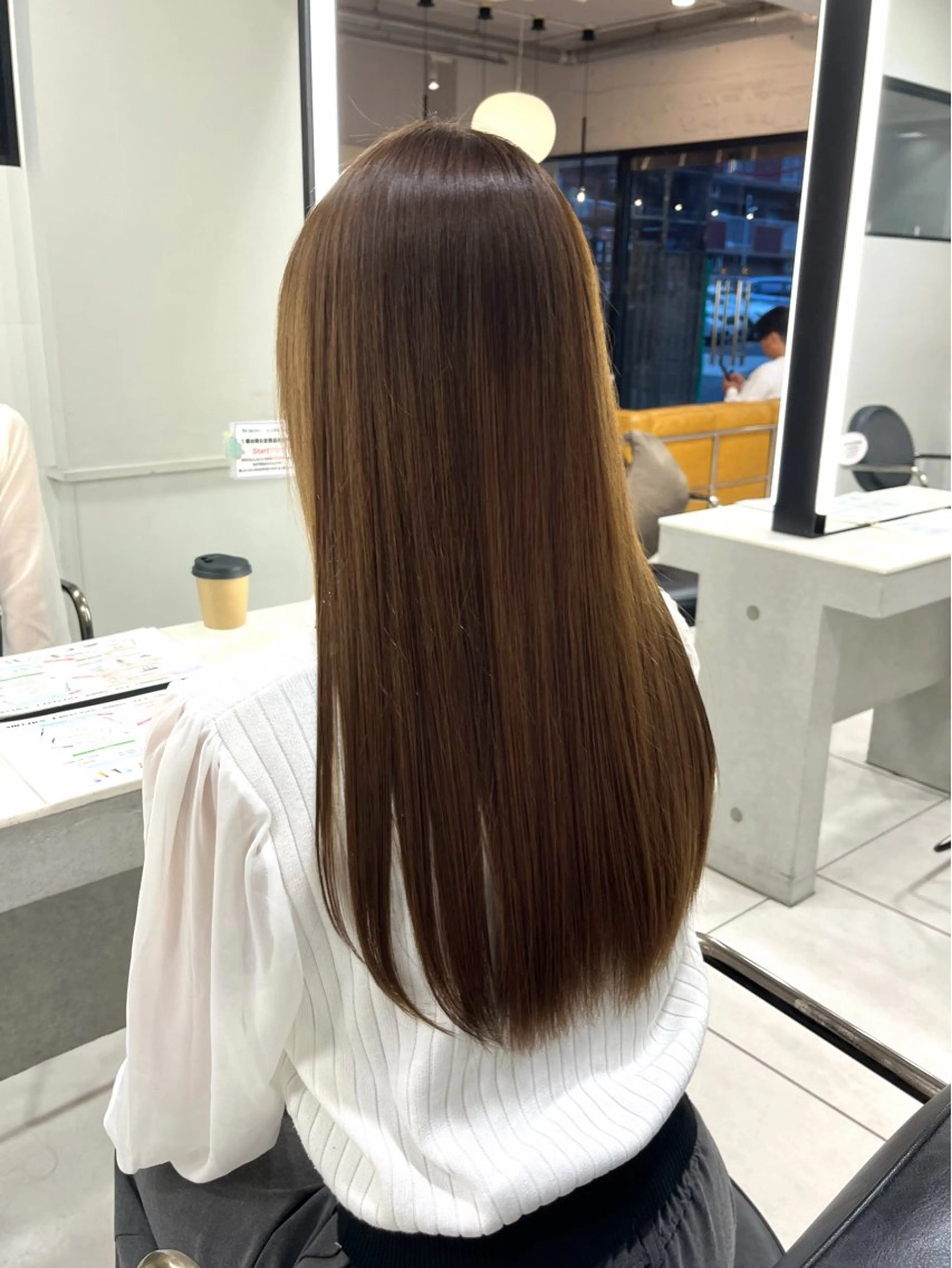 ロング カット ヘアカラー トリートメント 🎀透明感カラー🎀 稲垣至恩🎀のヘアスタイル