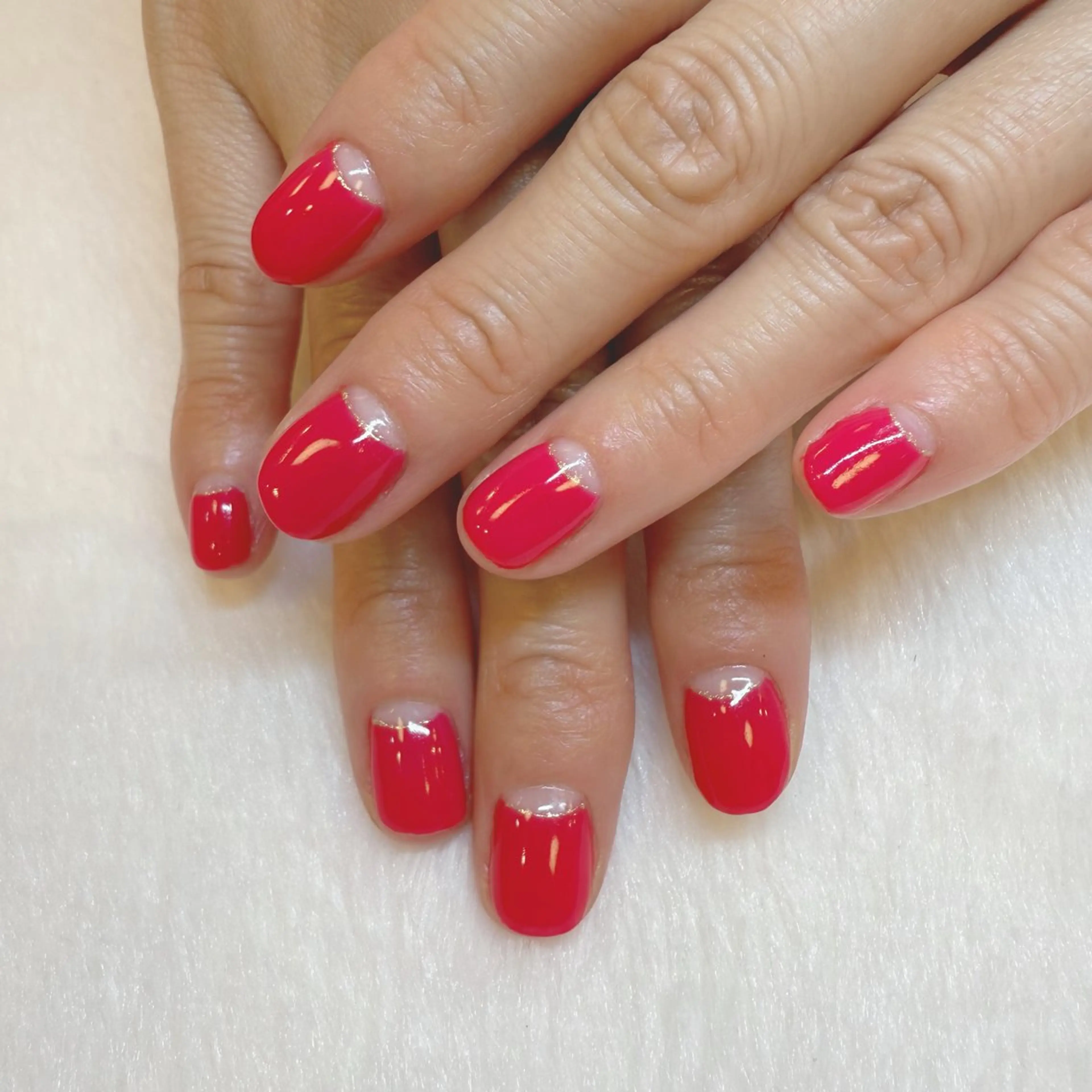 ネイル フレンチネイル 逆フレンチ Cravo aiのネイルデザイン