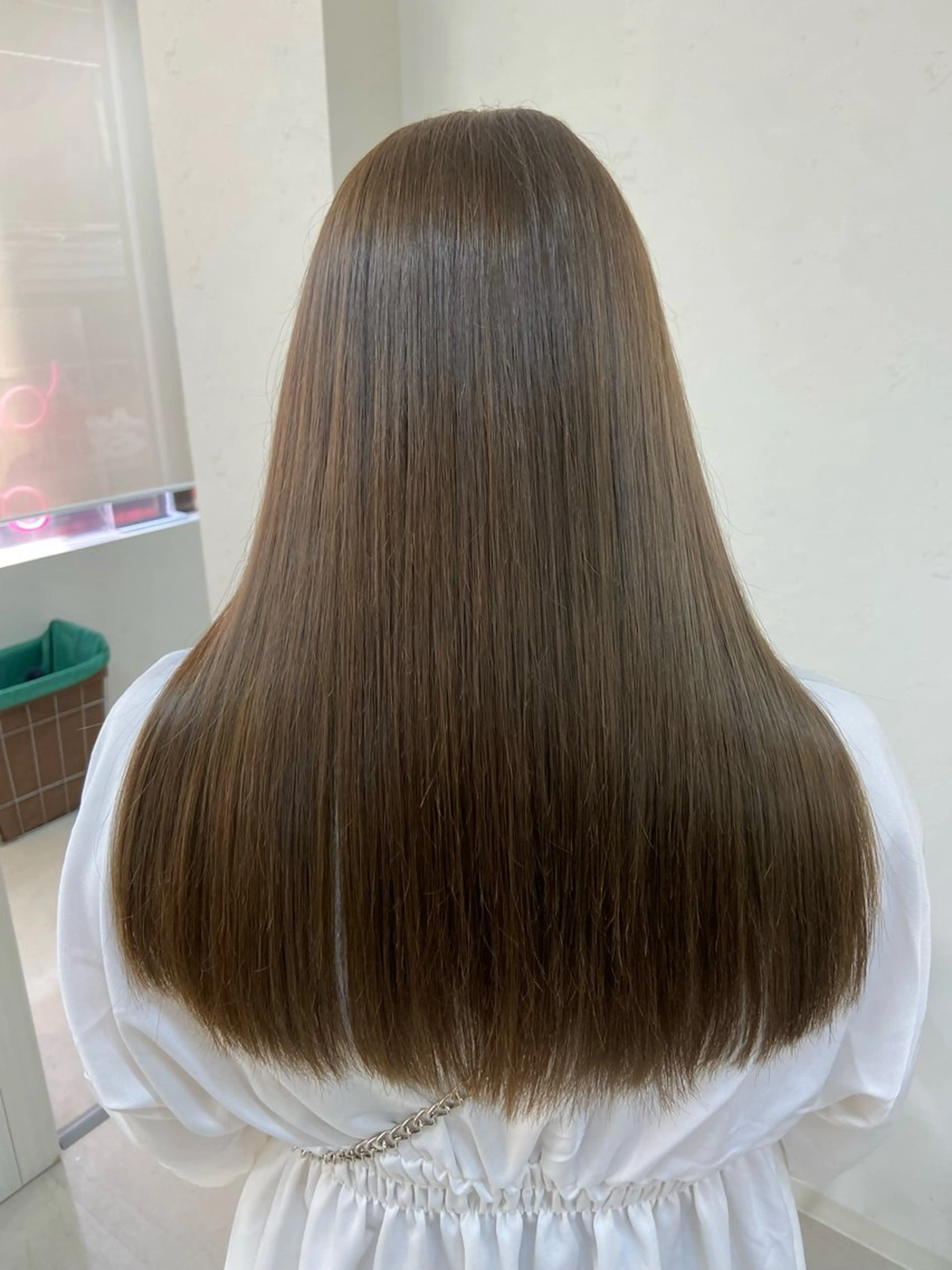 ロング 縮毛矯正 宮澤 泉のヘアスタイル