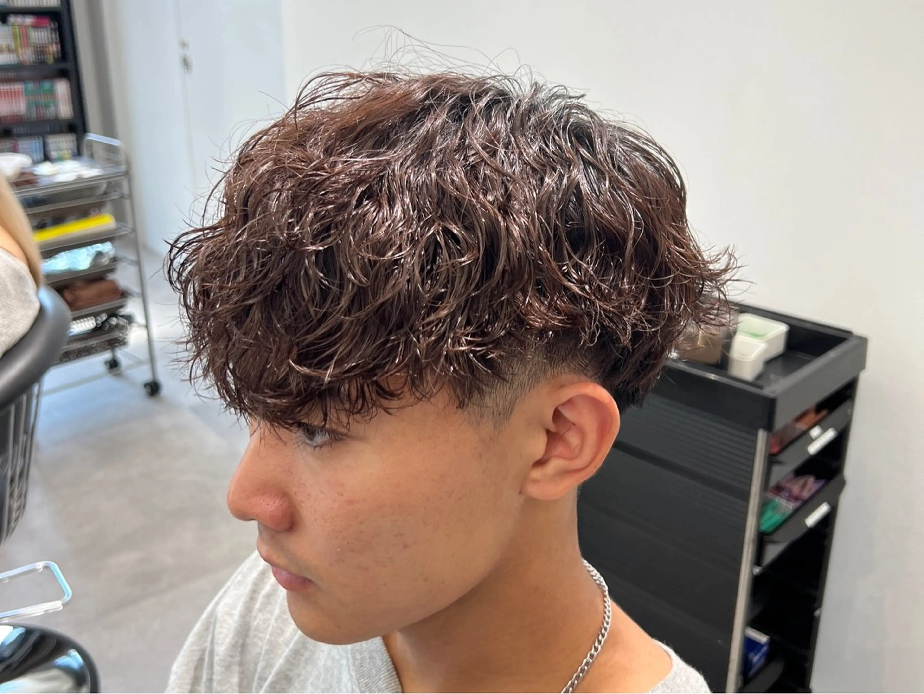 ショート パーマ メンズ ✨️ツイスパ波巻き特 化小杉澪生✨️のヘアスタイル