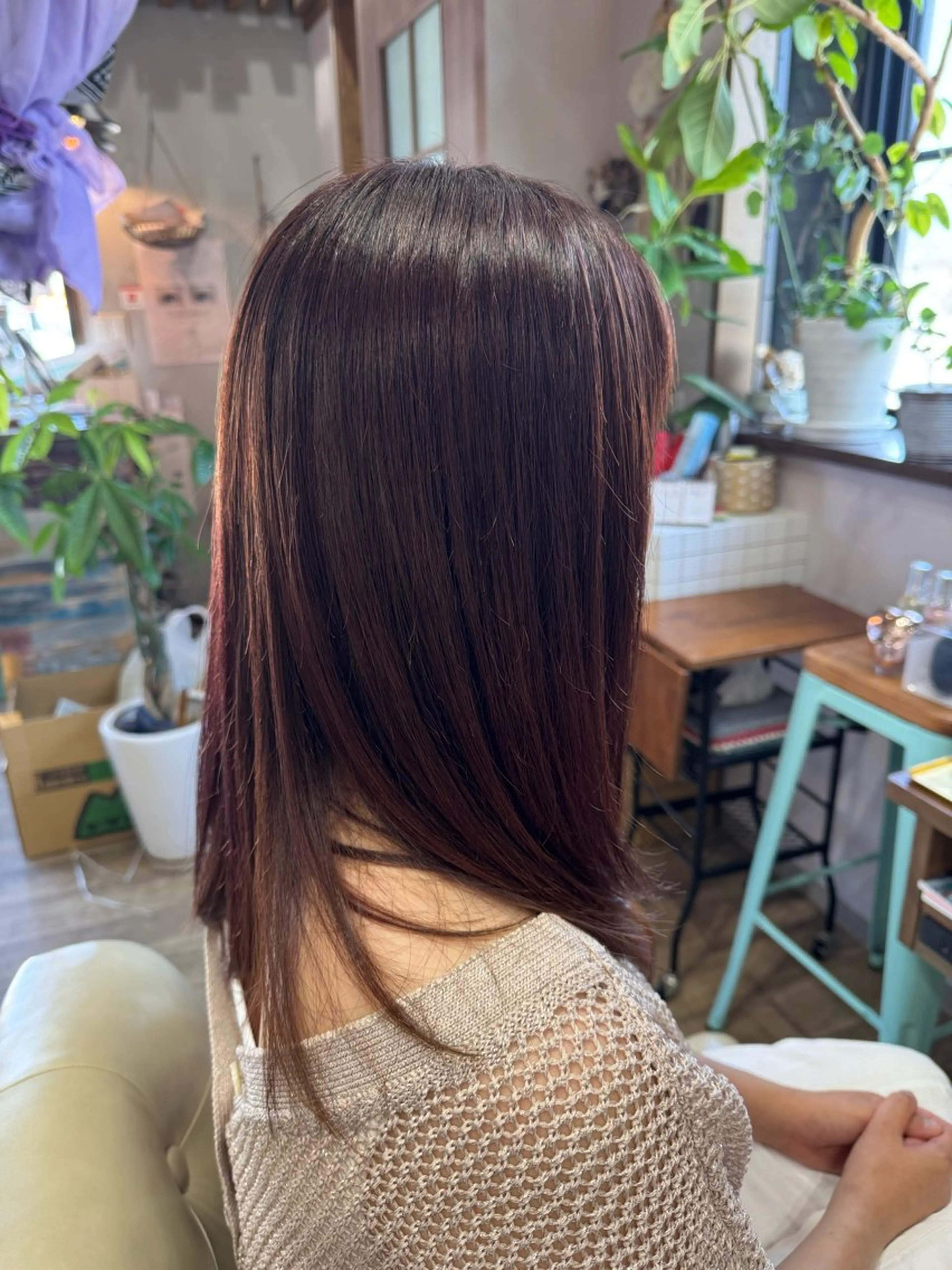 ロング カラー ベージュカラー ピンクカラー ピンクベージュ B-rilliant ビーリリアント所属・今井 里美のヘアスタイル