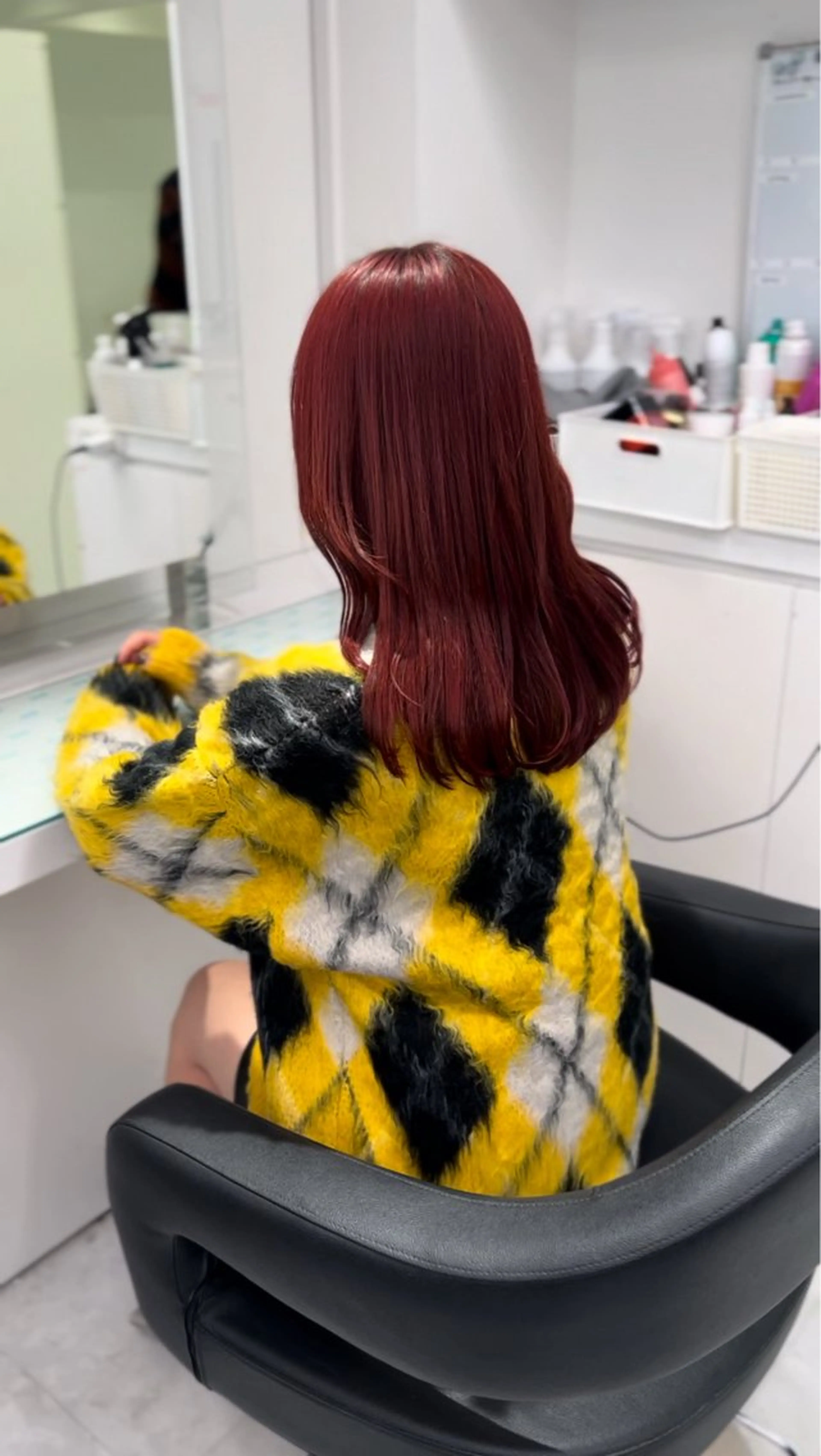 セミロング カラー ヘアアレンジ ヘアカラー ブリーチ無し透明感 🕊AZUSAのヘアスタイル