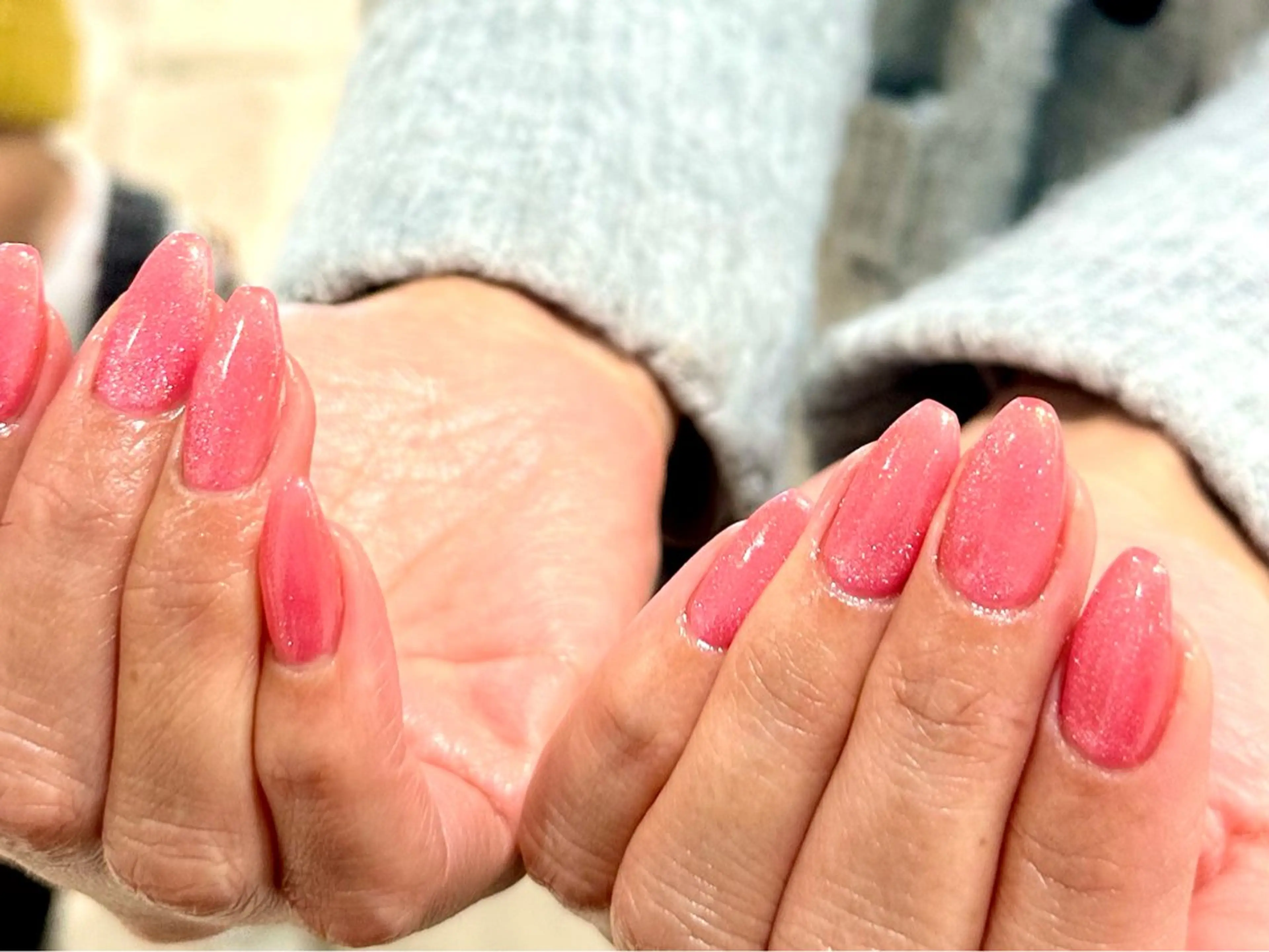 ネイル マグネットネイル ピンク ハンドネイル エムスラッシュセンター南sol所属・kano🫧 指名No.1💫のネイルデザイン