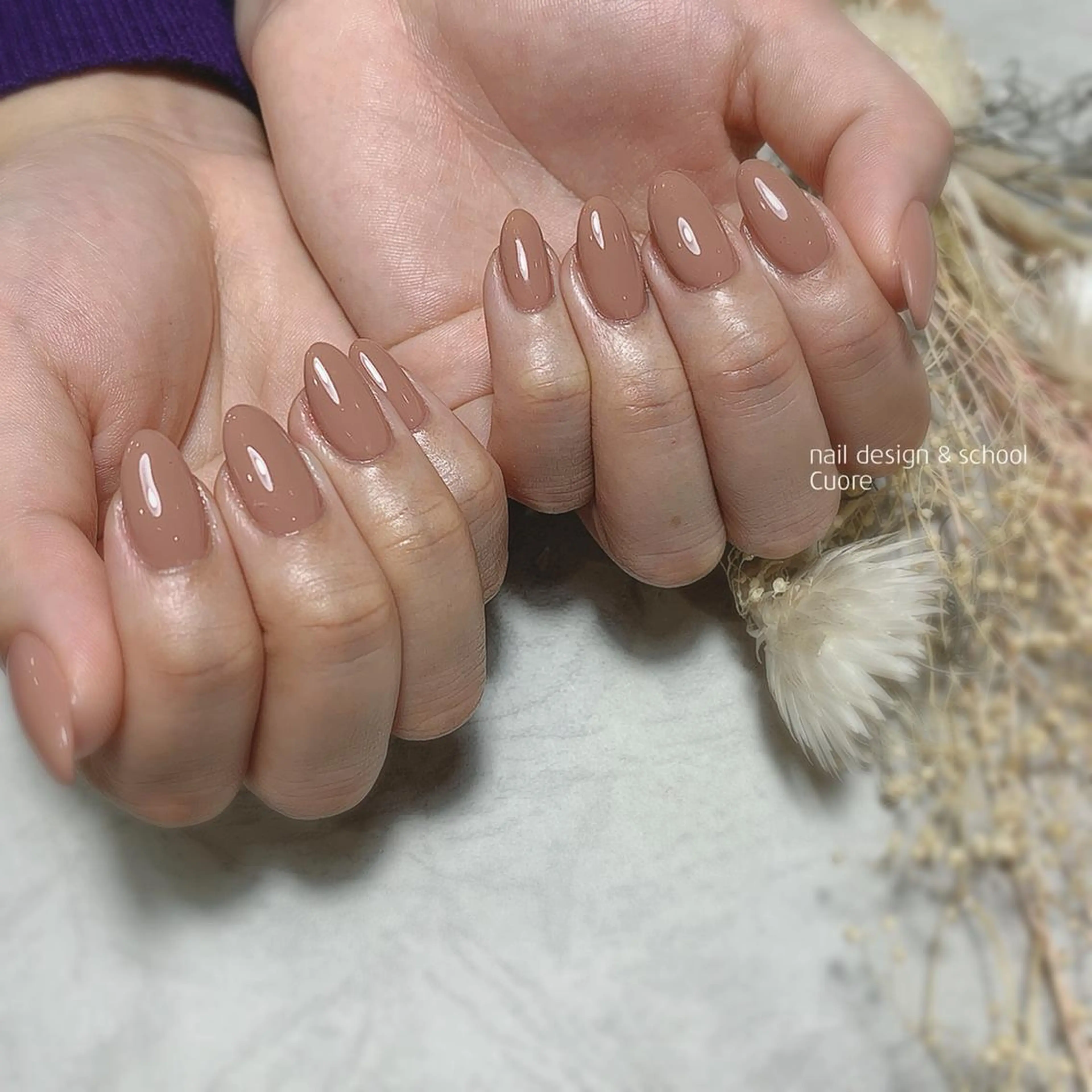 ネイル アートネイル ジェルネイル シンプルネイル 春ネイル ブライダルネイル Cuore谷岡紗妃/ 宮崎台のネイルデザイン